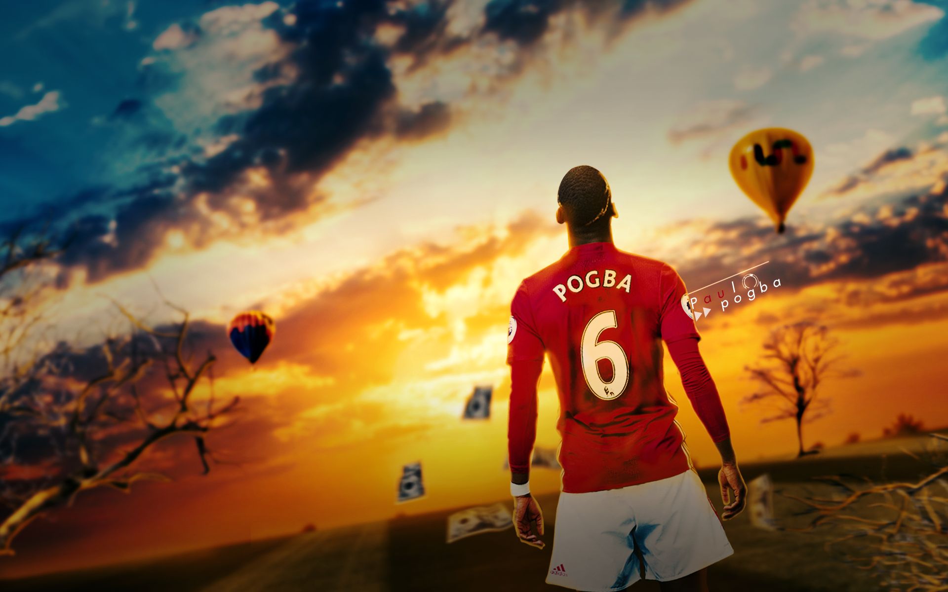 Téléchargez des papiers peints mobile Des Sports, Football, Manchester United Fc, Paul Pogba gratuitement.