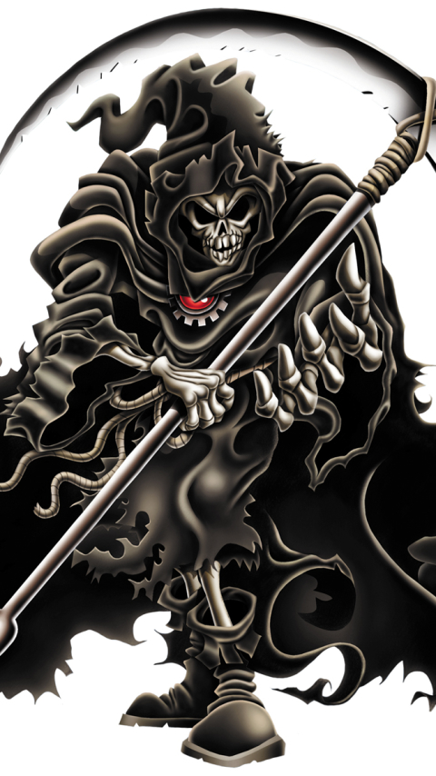 Download mobile wallpaper Dark, Skull, Grim Reaper for free.