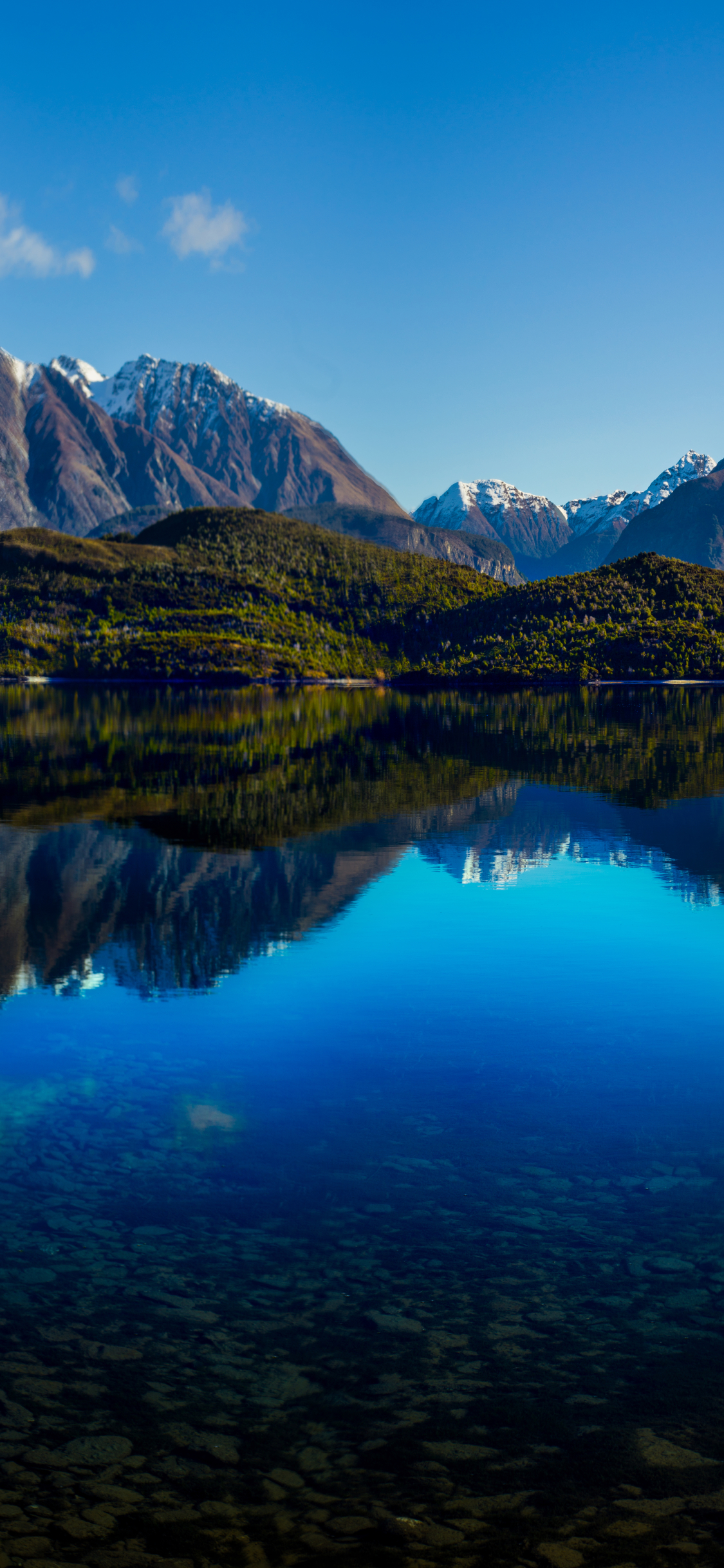 Скачать картинку Гора, Озеро, Отражение, Новая Зеландия, Панорама, Земля/природа в телефон бесплатно.