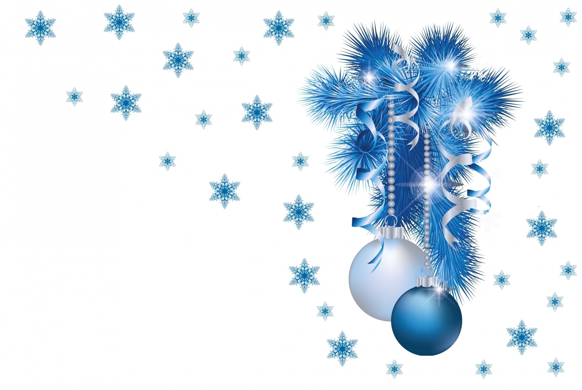 Скачать обои бесплатно Звезды, Рождество, Синий, Белый, Украшение, Праздничные картинка на рабочий стол ПК