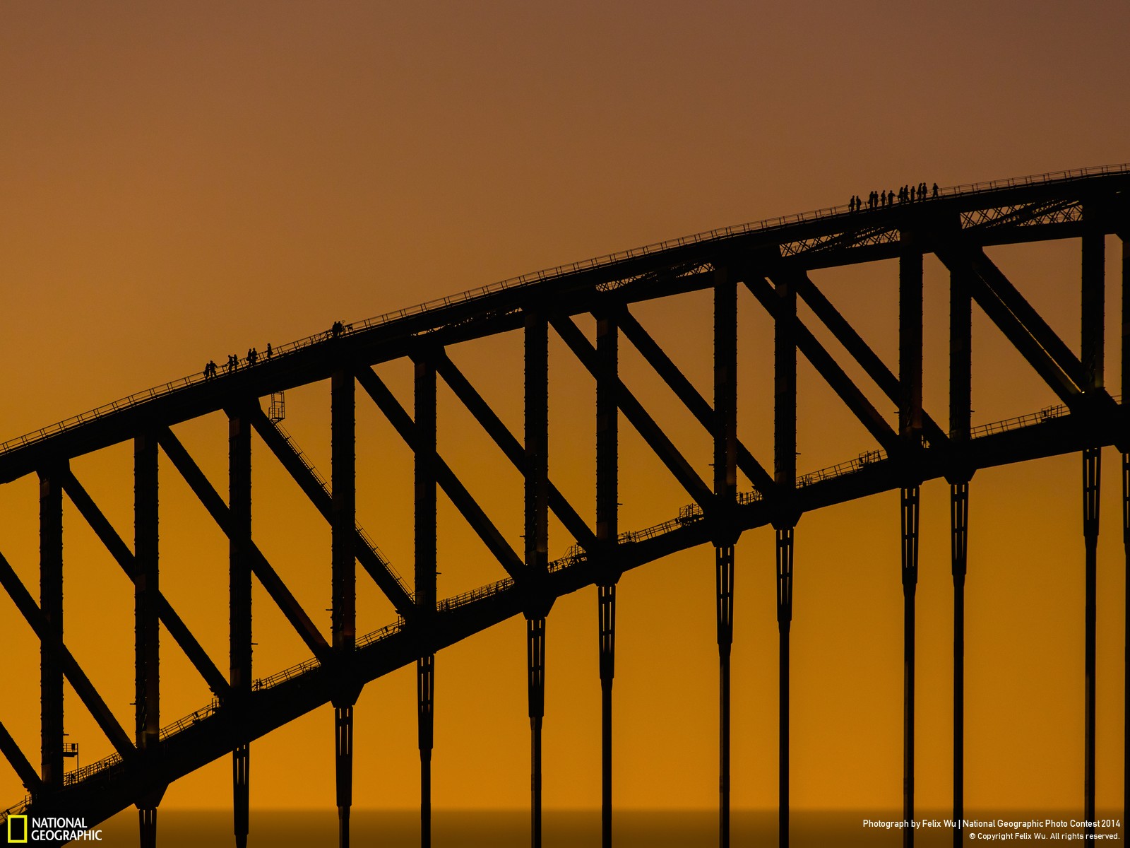 Скачать обои бесплатно Мосты, Мост, Сделано Человеком, Сиднейский Мост Харбор Бридж картинка на рабочий стол ПК