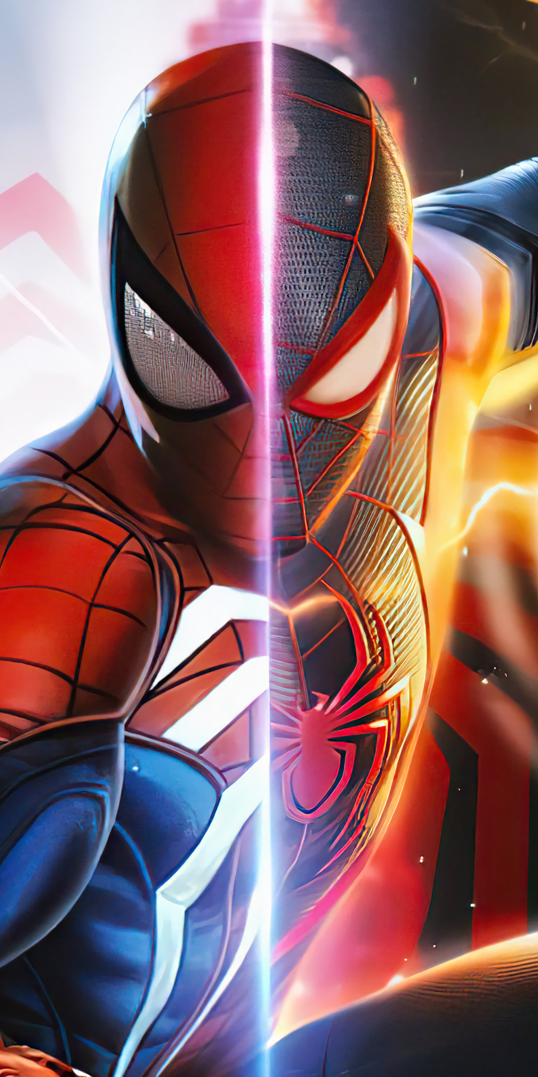 Download mobile wallpaper Spider Man, Video Game, Peter Parker, Miles Morales, Marvel's Spider Man: Miles Morales for free.