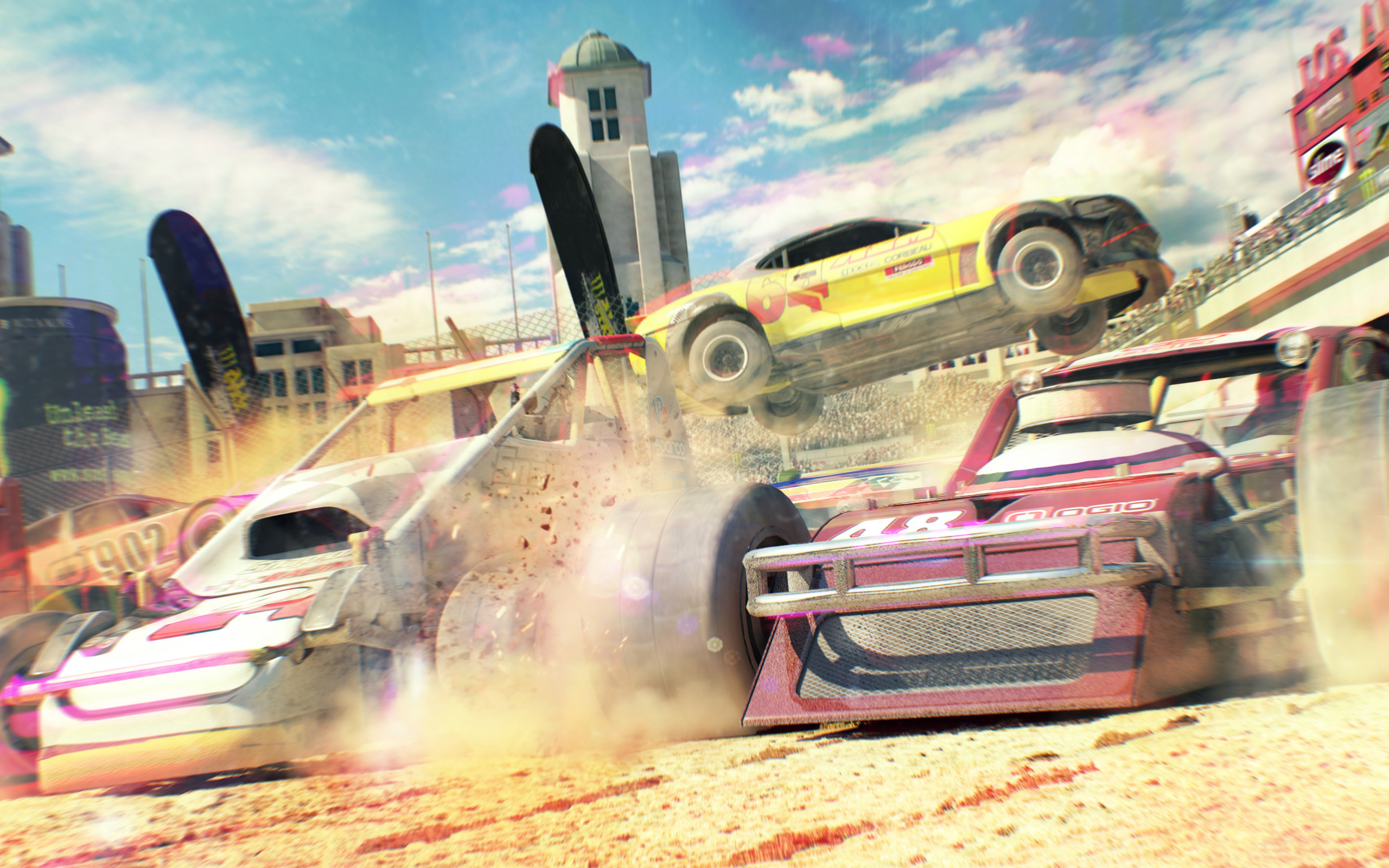 video game, dirt: showdown, racing, dirt