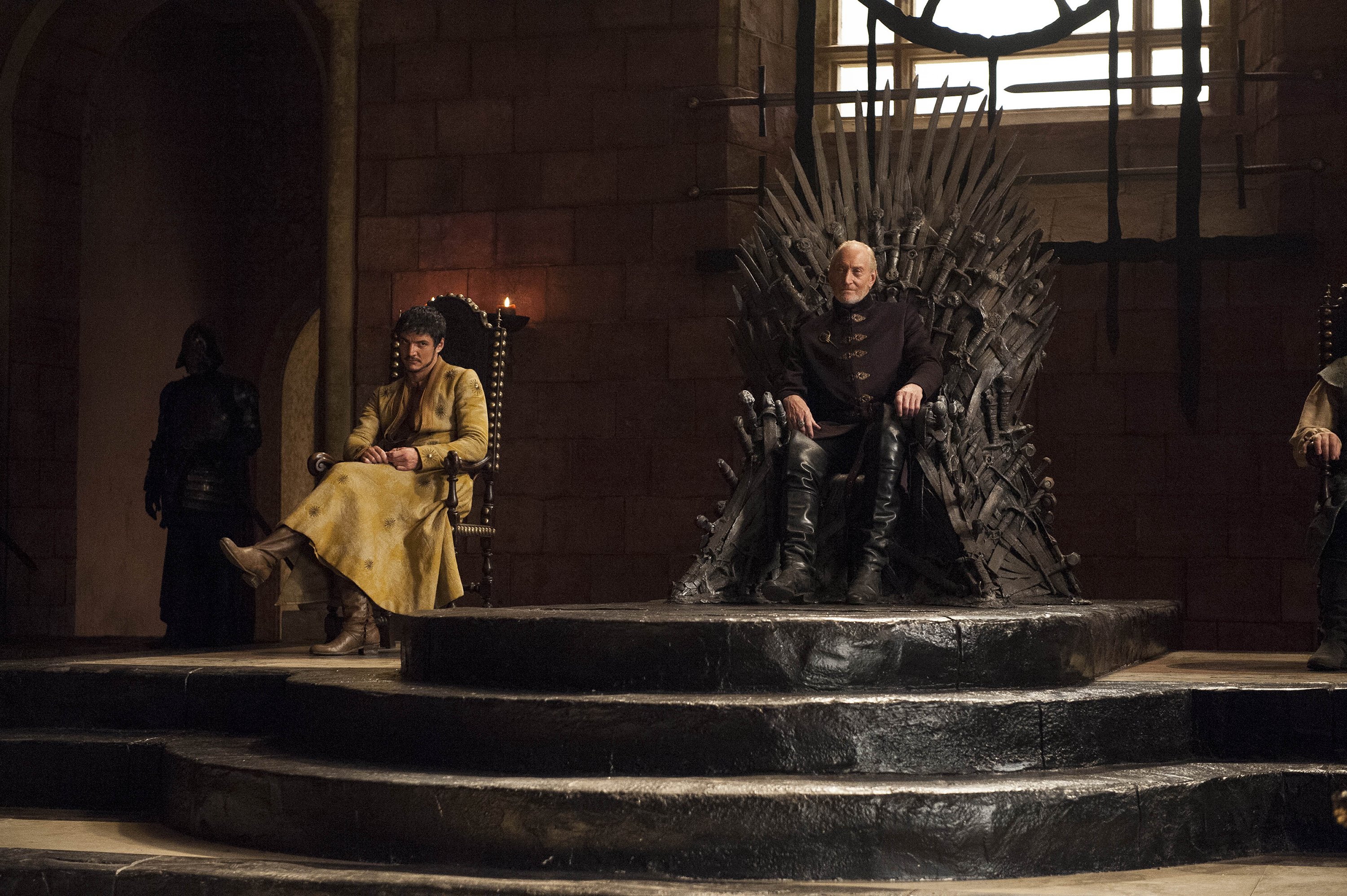 Download mobile wallpaper Game Of Thrones, Tv Show, Tywin Lannister, Oberyn Martell, Pedro Pascal, Charles Dance for free.