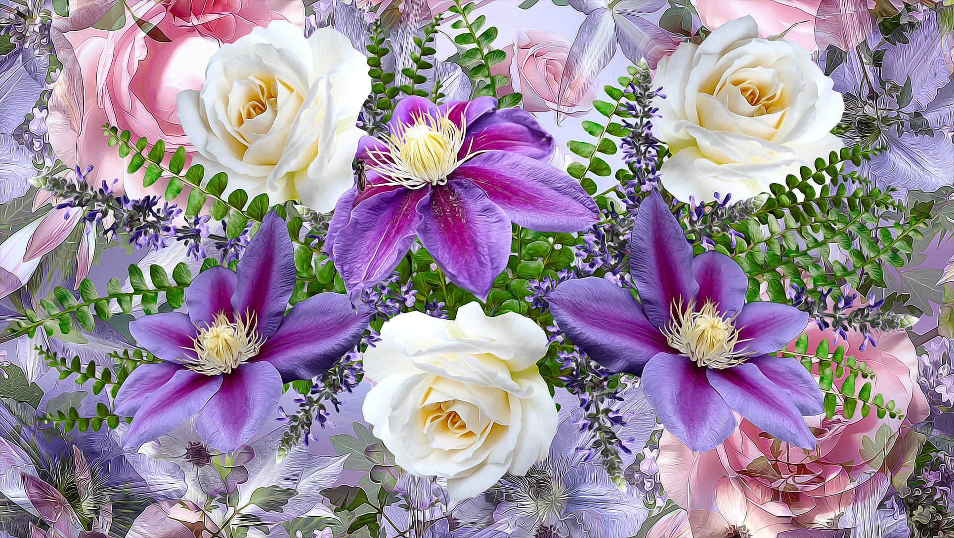 Free download wallpaper Flowers, Flower, Artistic on your PC desktop