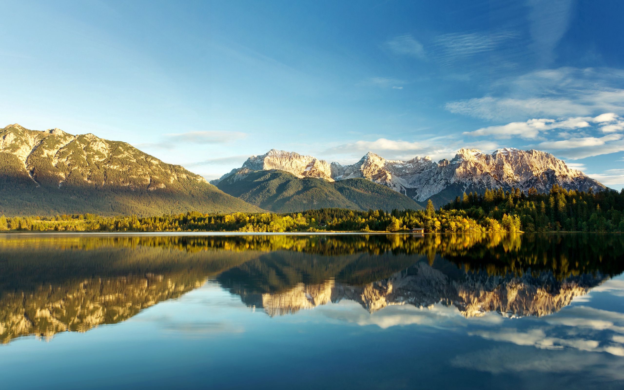 tops, nature, mountains, vertex, lake, reflection for Windows