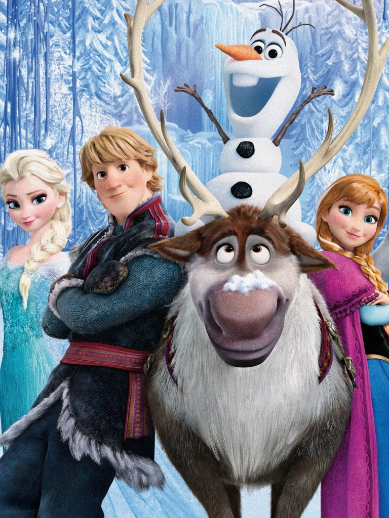 Descarga gratuita de fondo de pantalla para móvil de Nieve, Películas, Frozen: El Reino Del Hielo, Congelado (Película), Ana (Congelada), Elsa (Congelada), Hans (Congelado), Kristoff (Congelado), Olaf (Congelado), Sven (Congelado).