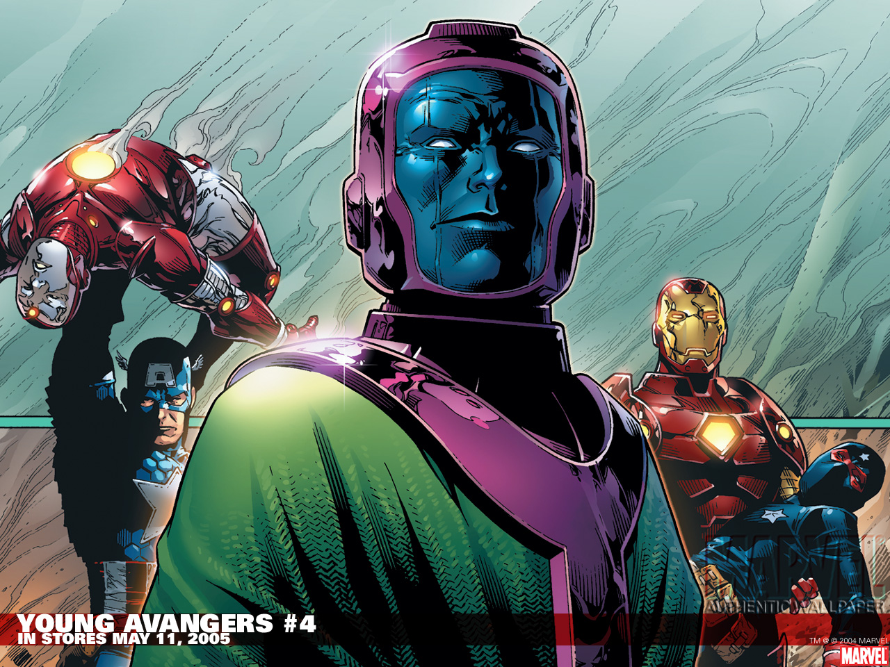 Free download wallpaper Iron Man, Captain America, Comics, Young Avengers on your PC desktop