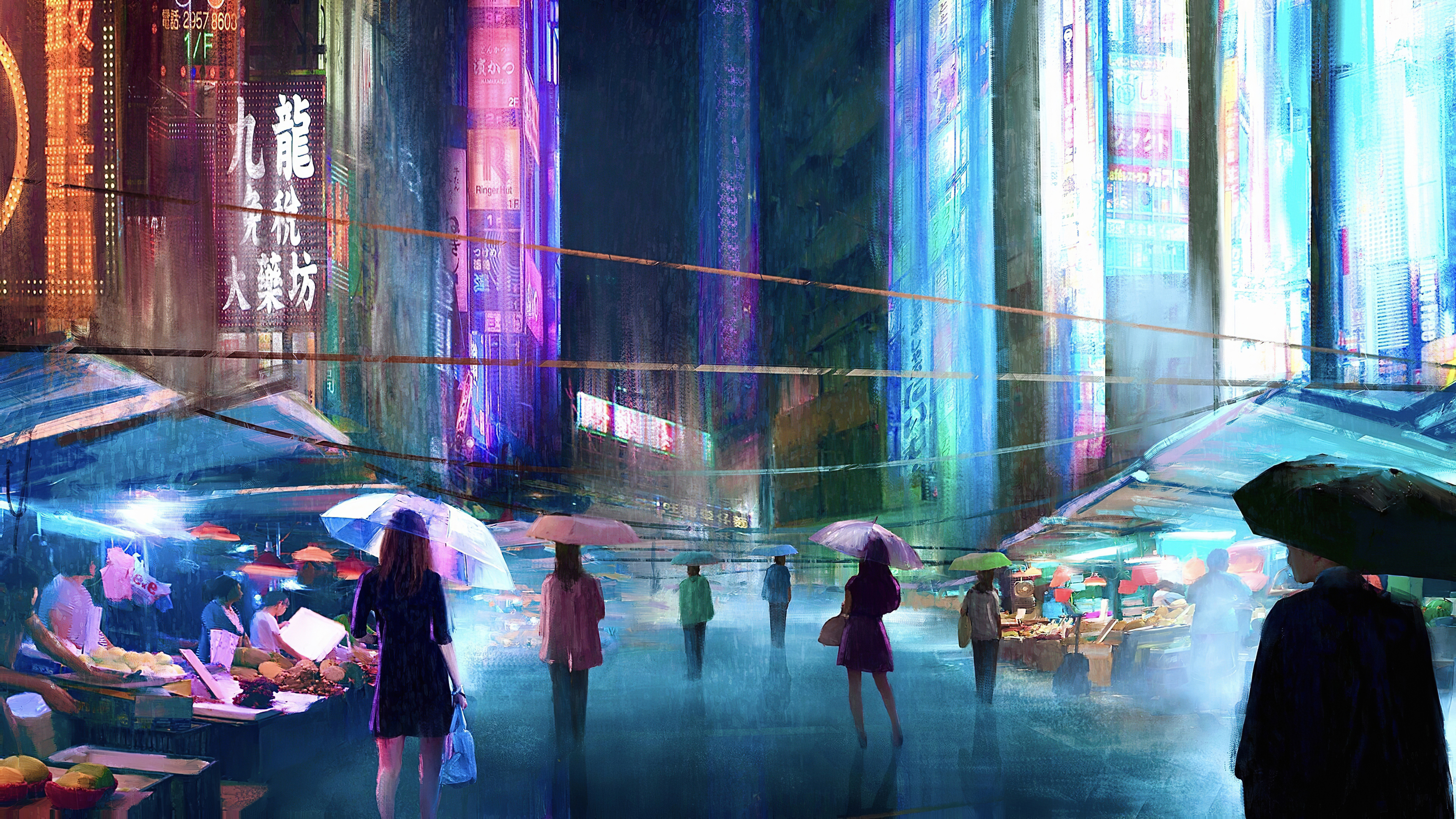 Скачать картинку Люди, Город, Научная Фантастика в телефон бесплатно.
