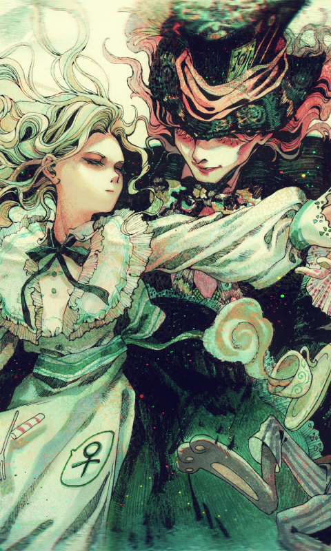 Download mobile wallpaper Anime, Alice In Wonderland, Alice (Alice In Wonderland), Mad Hatter for free.