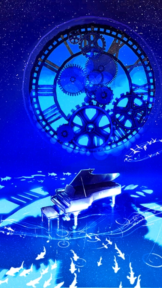 Download mobile wallpaper Music, Anime, Piano for free.