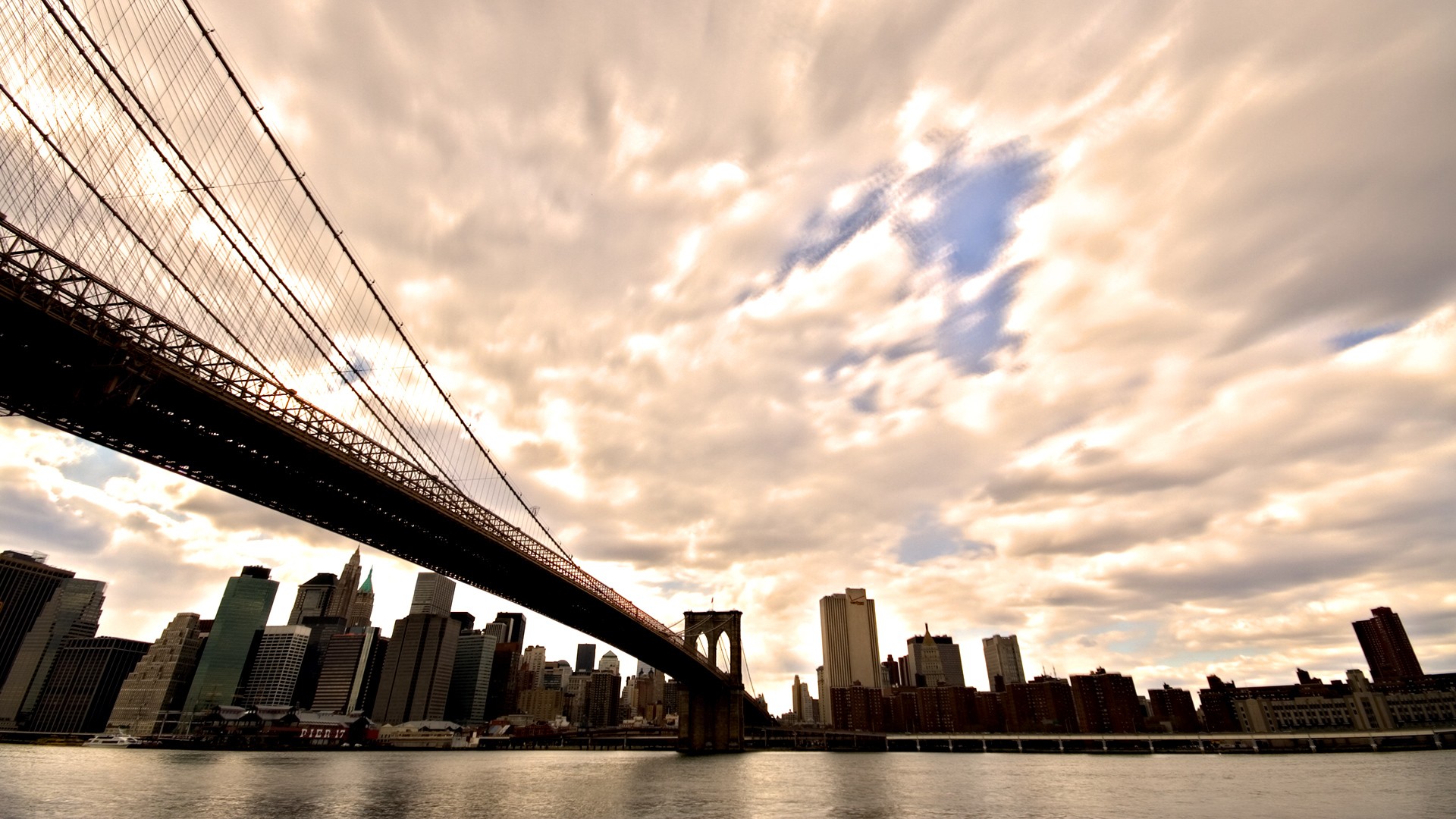 Descarga gratuita de fondo de pantalla para móvil de Puente De Brooklyn, Puentes, Hecho Por El Hombre.