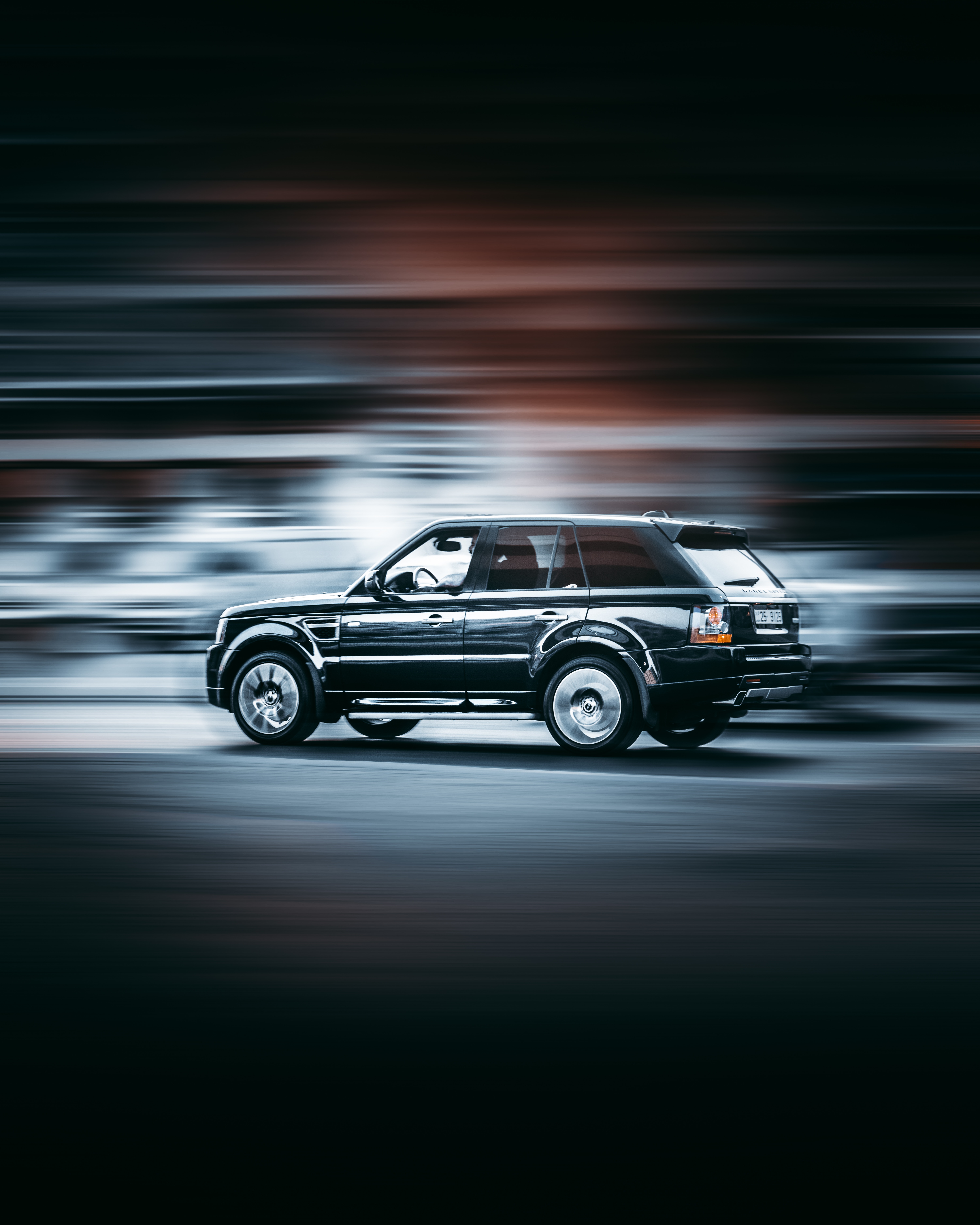 Download mobile wallpaper Traffic, Movement, Side View, Speed, Auto, Cars for free.