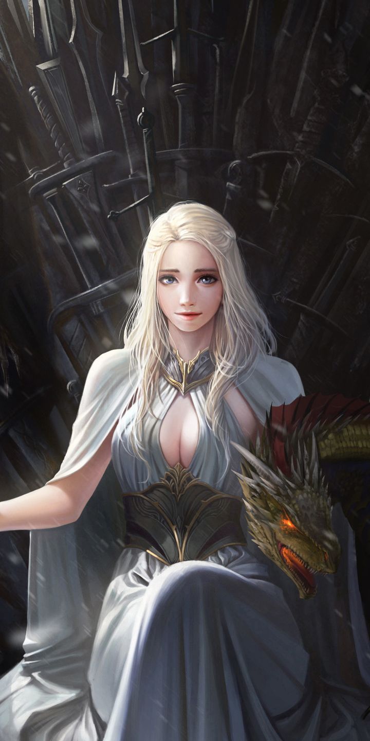 Handy-Wallpaper Blond, Blaue Augen, Blondinen, Fernsehserien, Game Of Thrones: Das Lied Von Eis Und Feuer, Daenerys Targaryen kostenlos herunterladen.