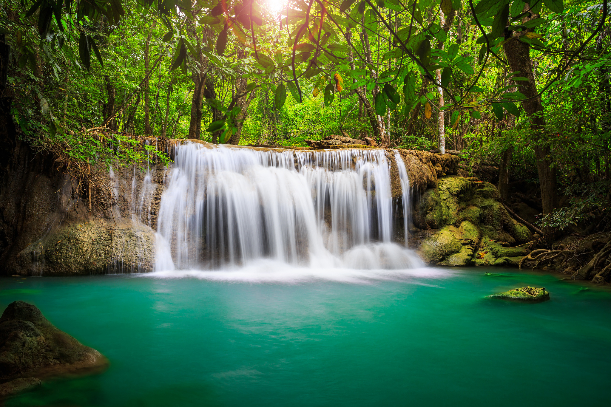 Handy-Wallpaper Thailand, Wasserfall, Wasserfälle, Erde/natur kostenlos herunterladen.