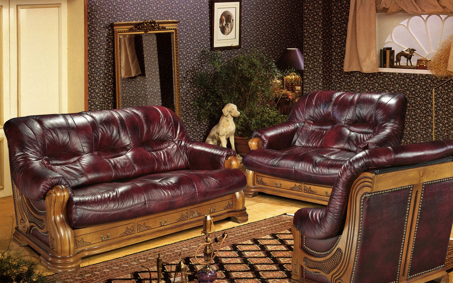interior, miscellanea, miscellaneous, statuette, style, sofa, chairs, armchairs
