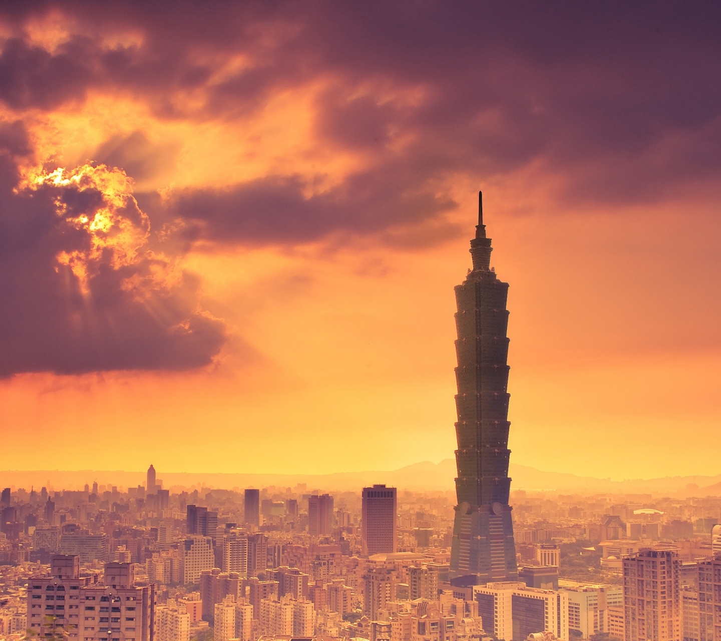Laden Sie das Menschengemacht, Taipei 101-Bild kostenlos auf Ihren PC-Desktop herunter