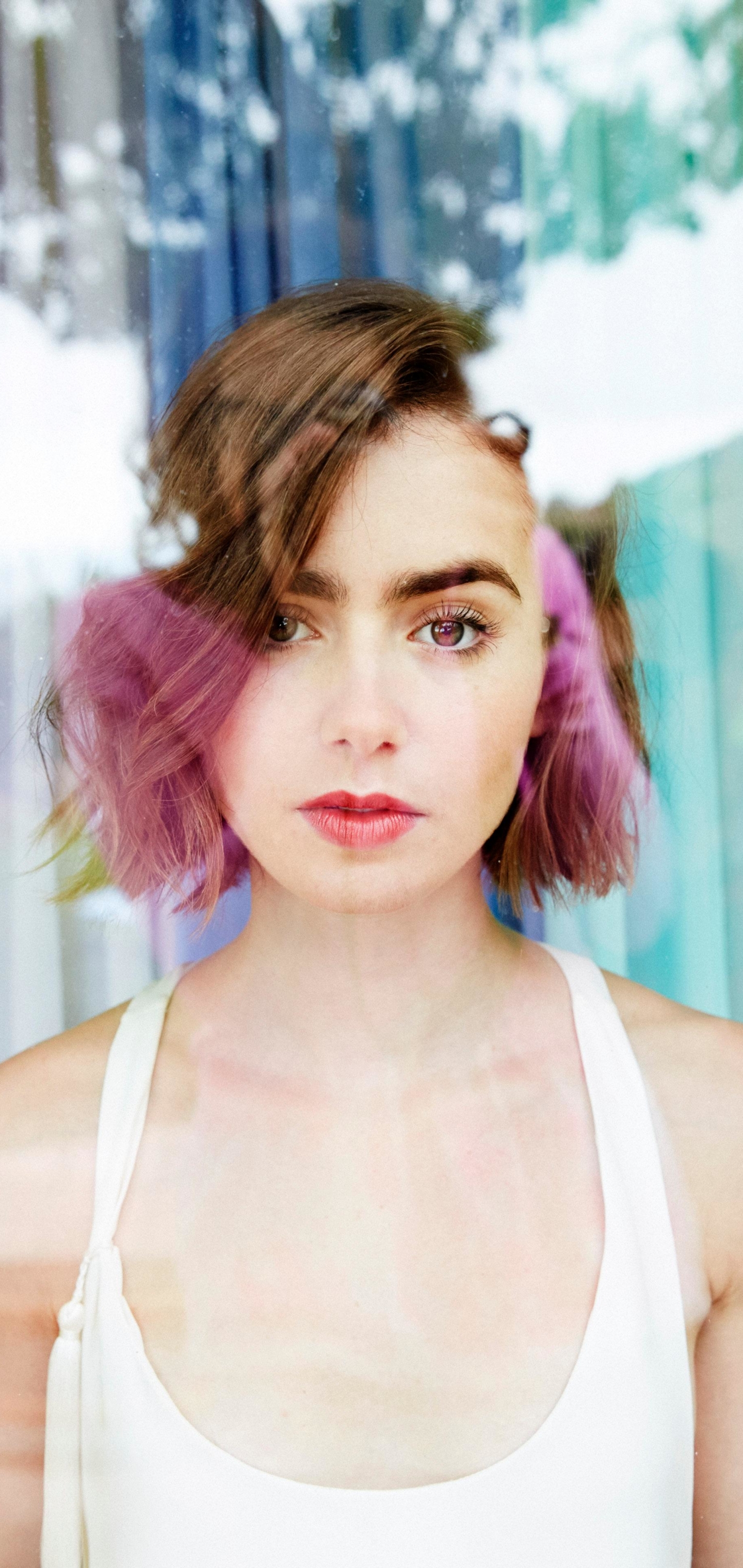 Téléchargez des papiers peints mobile Célébrités, Lily Collins gratuitement.