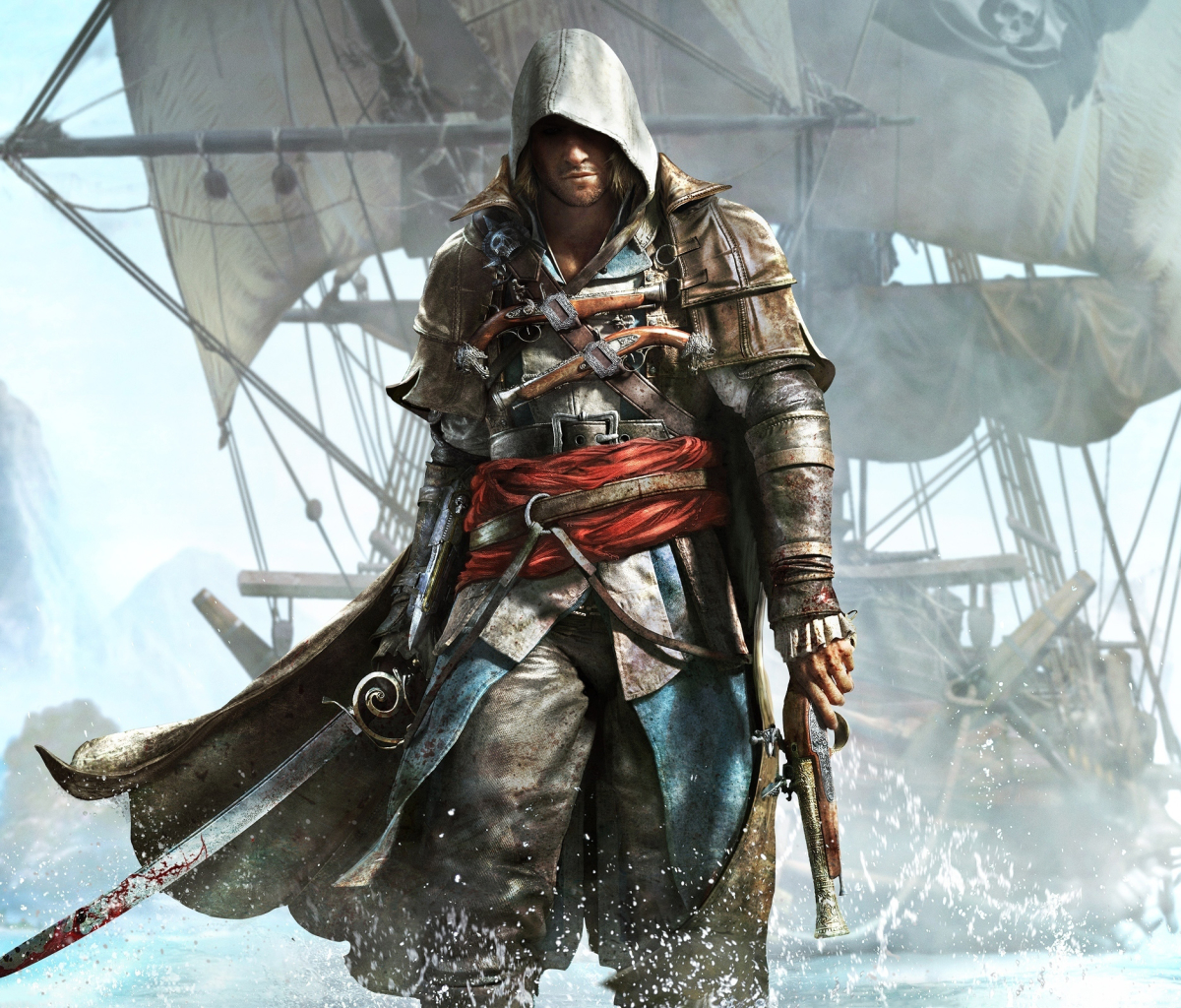 Descarga gratuita de fondo de pantalla para móvil de Videojuego, Assassin's Creed, Assassin's Creed Iv: Black Flag, Edward Kenway.