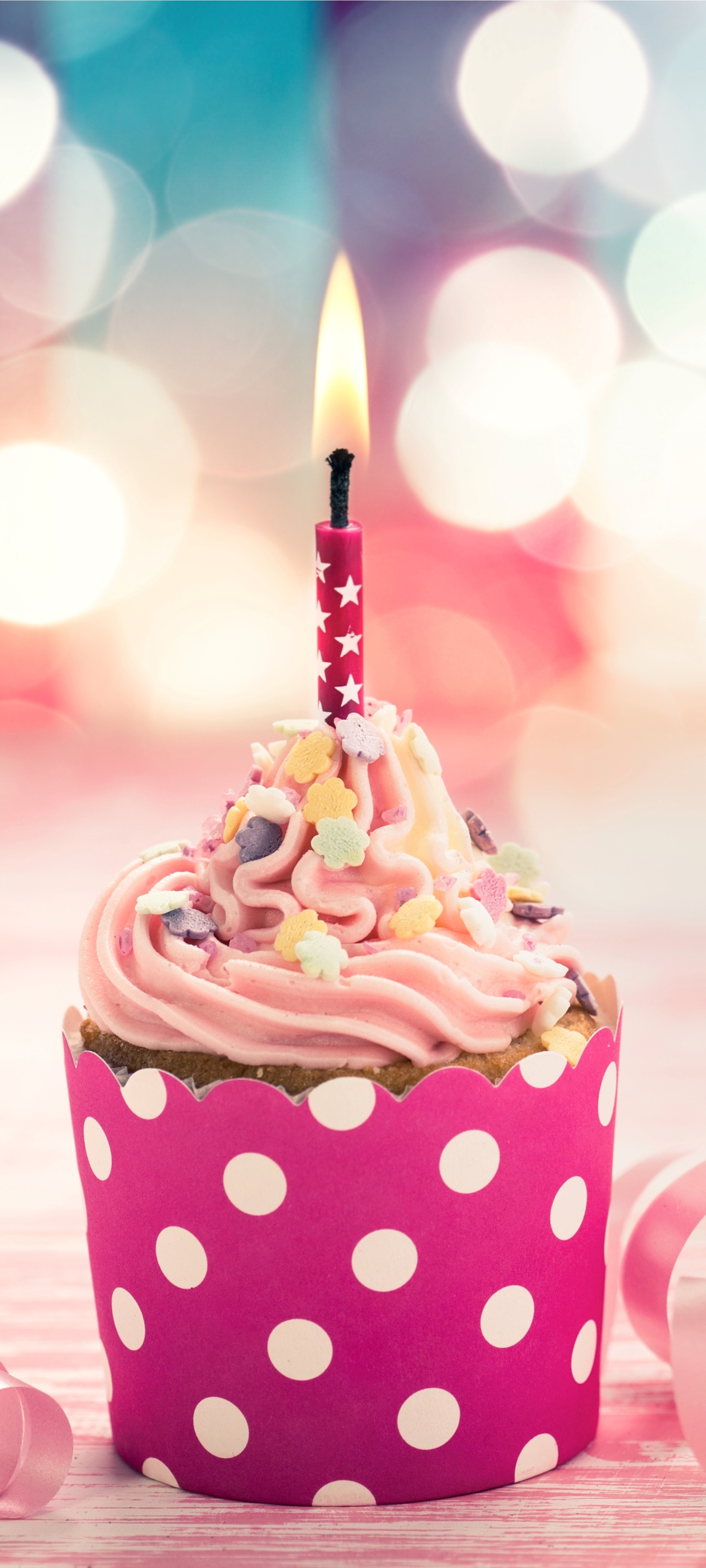 Download mobile wallpaper Holiday, Bokeh, Candle, Celebration, Birthday for free.
