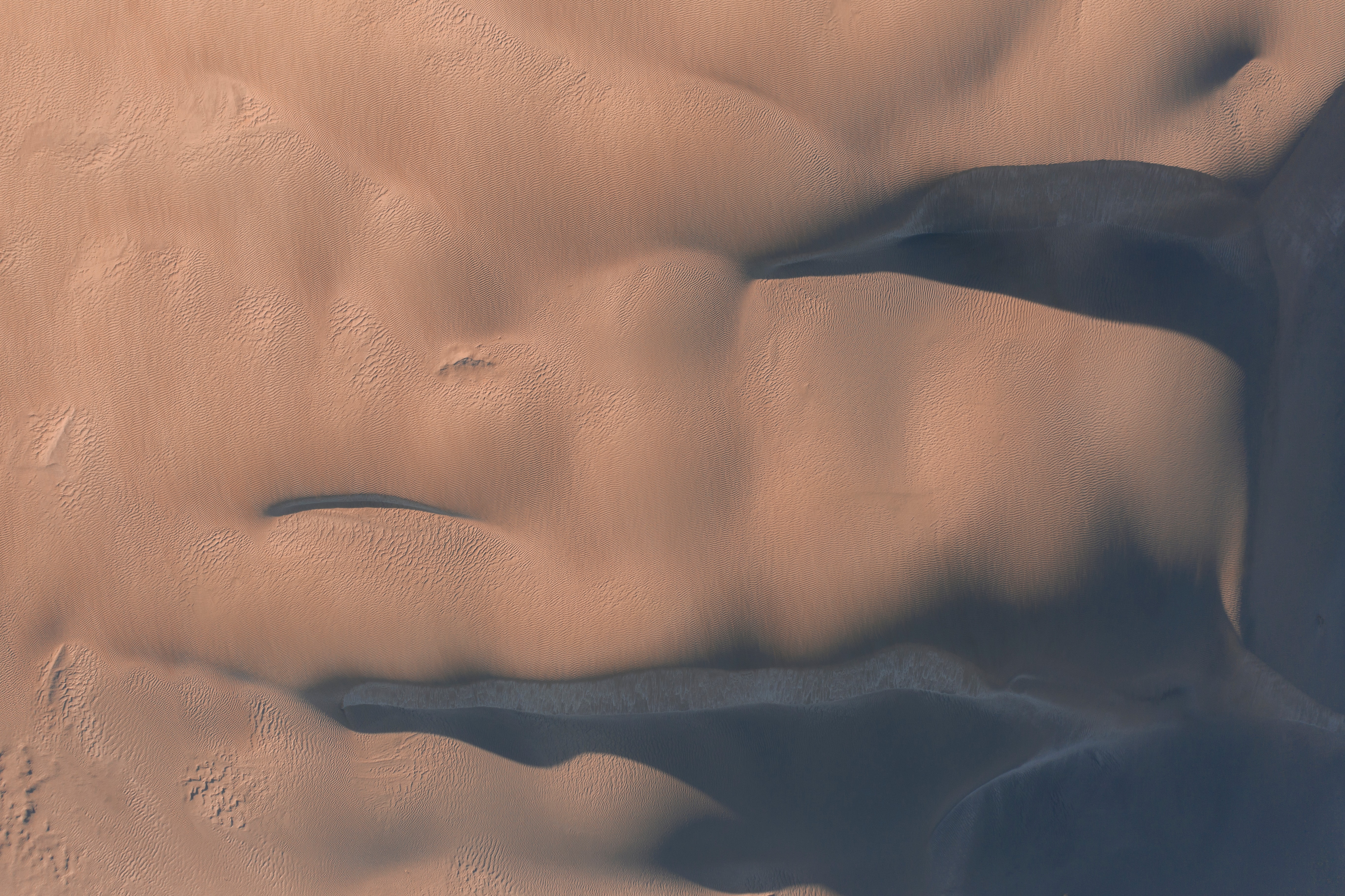 Download mobile wallpaper View From Above, Sand, Desert, Texture, Textures for free.