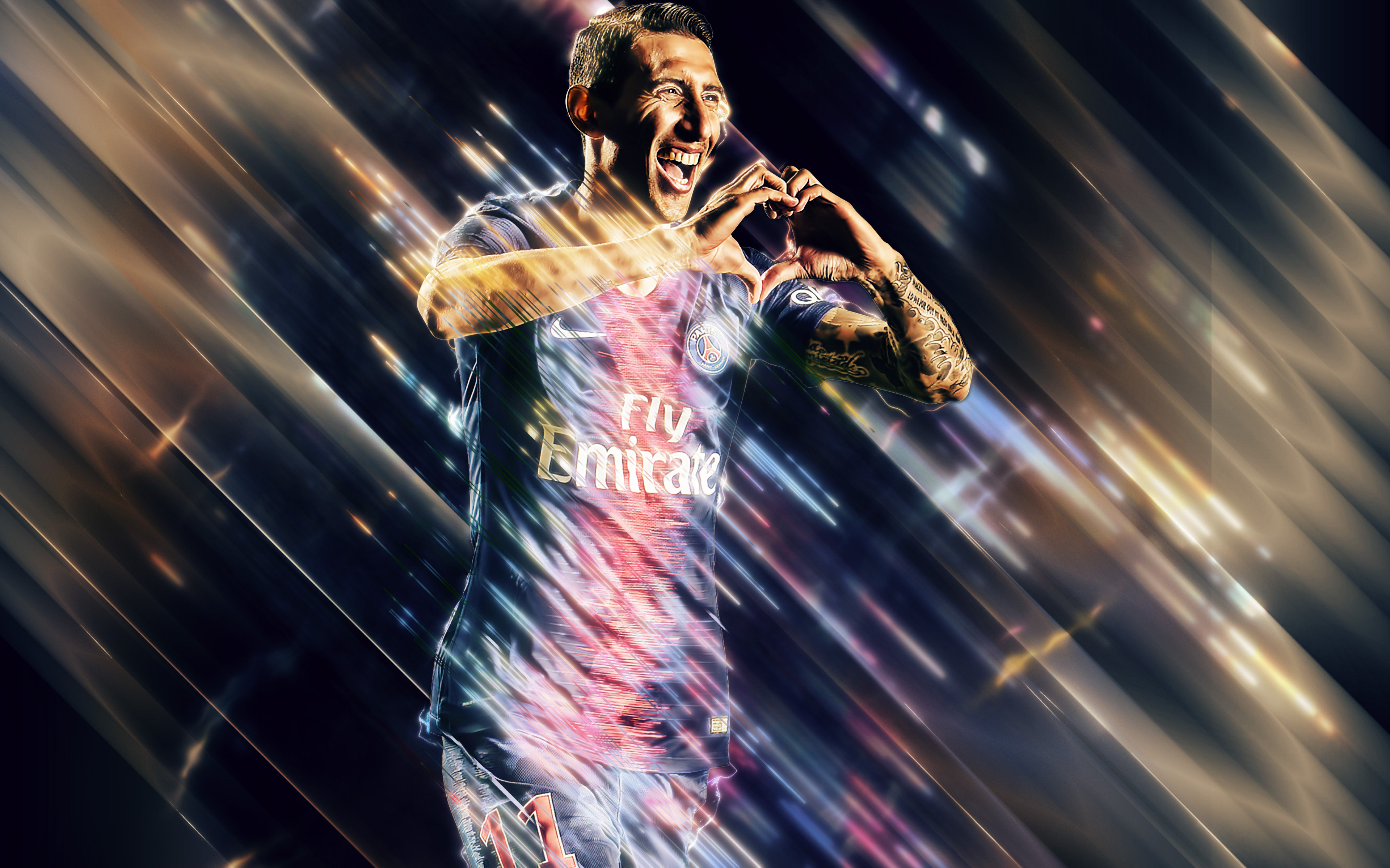 Laden Sie das Sport, Fußball, Paris Saint Germain, Argentinisch, Ángel Di María-Bild kostenlos auf Ihren PC-Desktop herunter