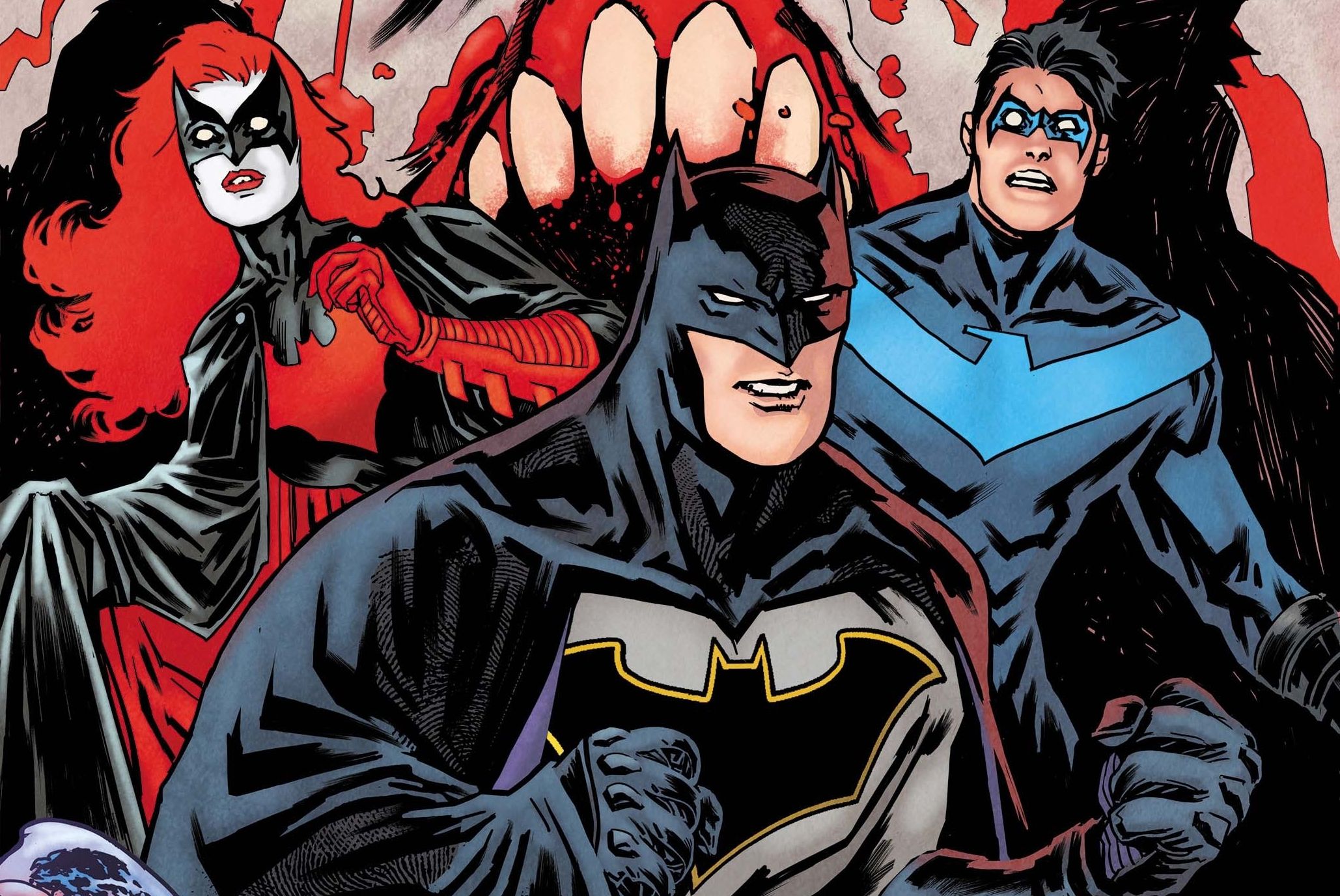 Скачать обои бесплатно Комиксы, Бэтмен, Найтвинг, Бэтвумен картинка на рабочий стол ПК