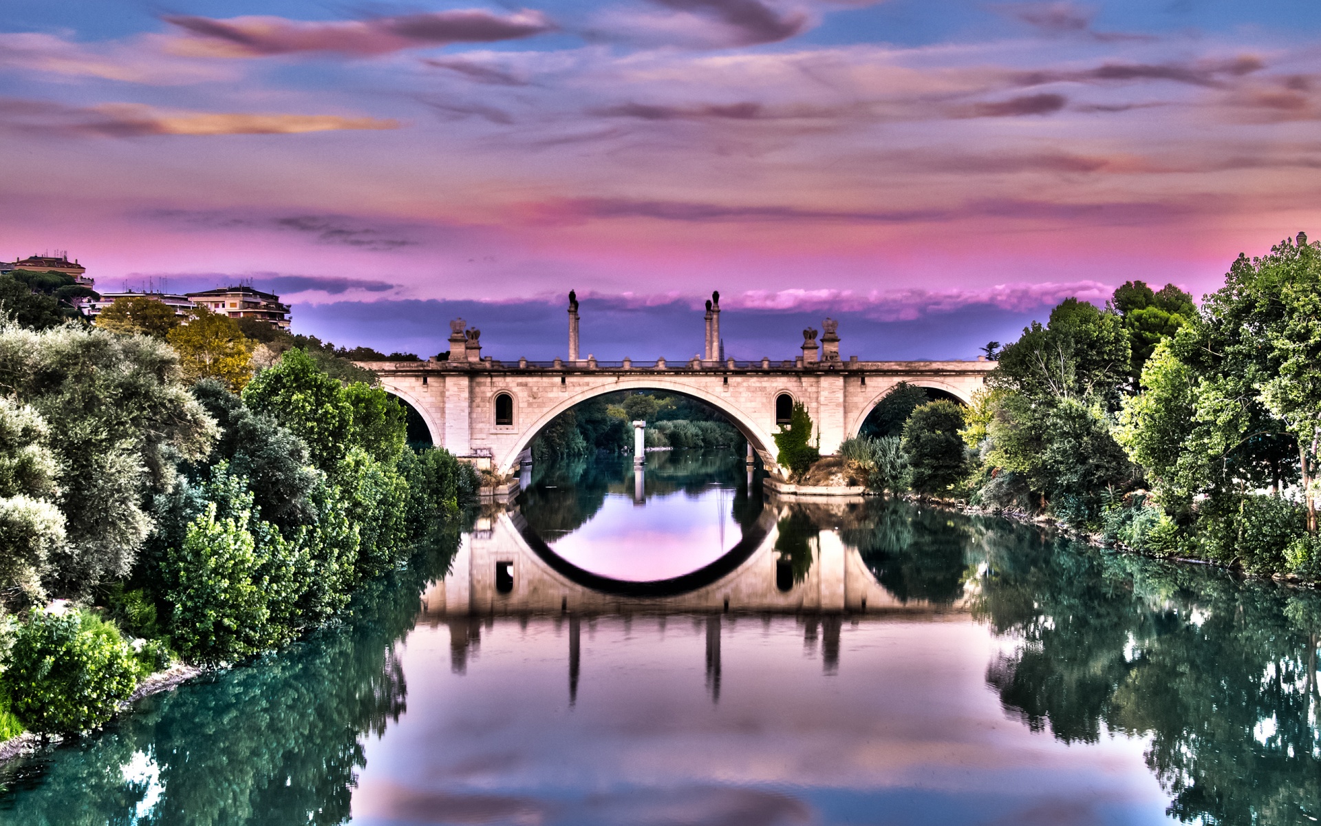 Handy-Wallpaper Fluss, Brücke, Menschengemacht kostenlos herunterladen.