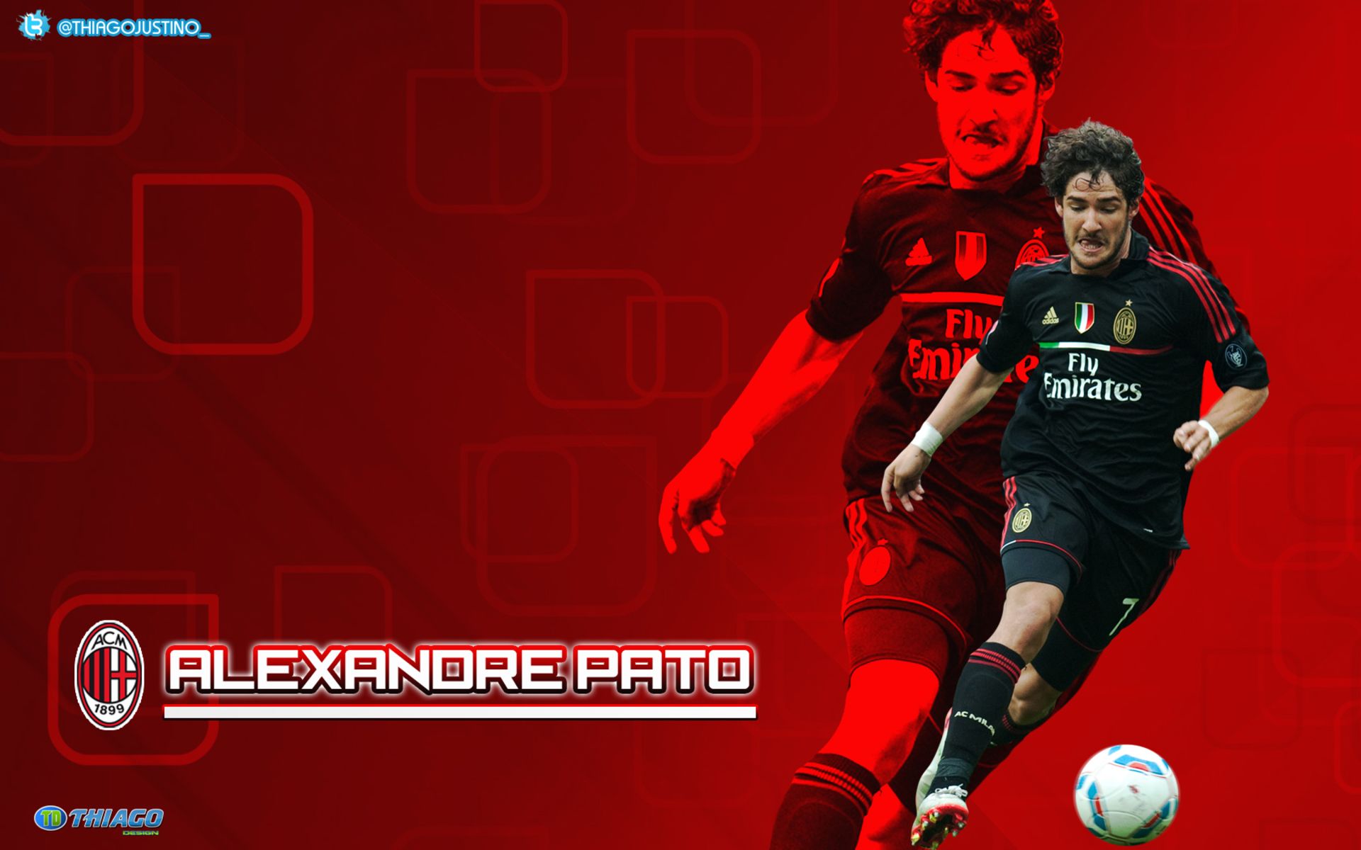 Free download wallpaper Sports, Soccer, A C Milan, Alexandre Pato on your PC desktop