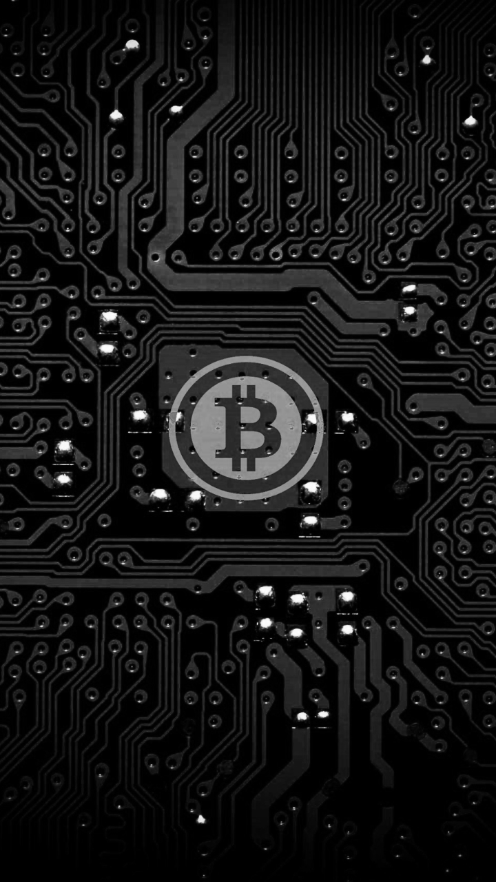 Download mobile wallpaper Technology, Circuit, Bitcoin for free.