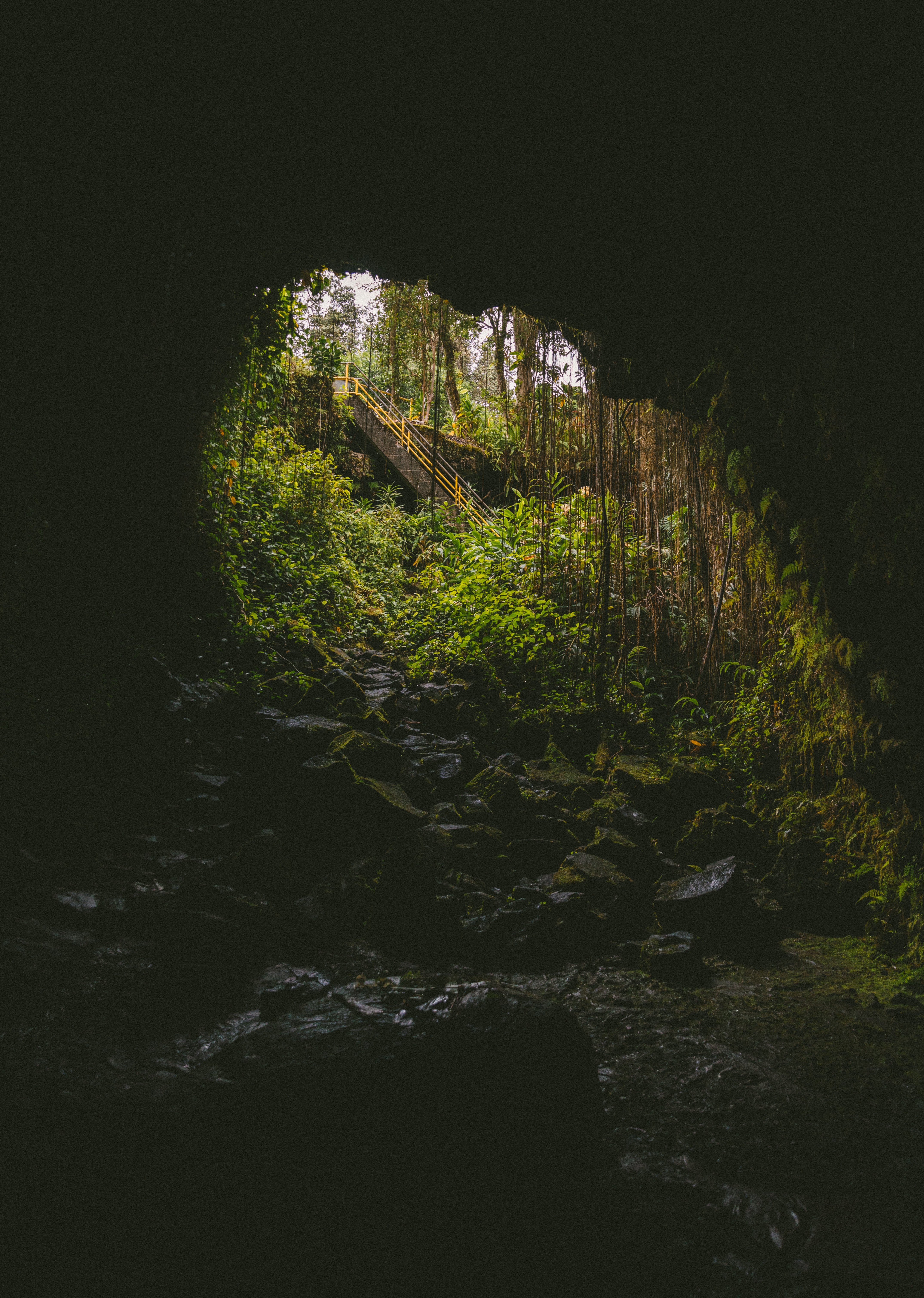 Laden Sie das Natur, Felsen, Rock, Leiter, Höhle, Treppe, Dunkel-Bild kostenlos auf Ihren PC-Desktop herunter