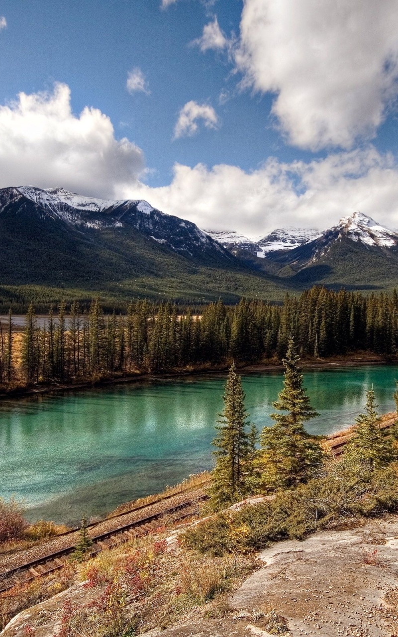 Скачать картинку Пейзаж, Река, Гора, Аляска, Земля/природа, Река Алсек в телефон бесплатно.