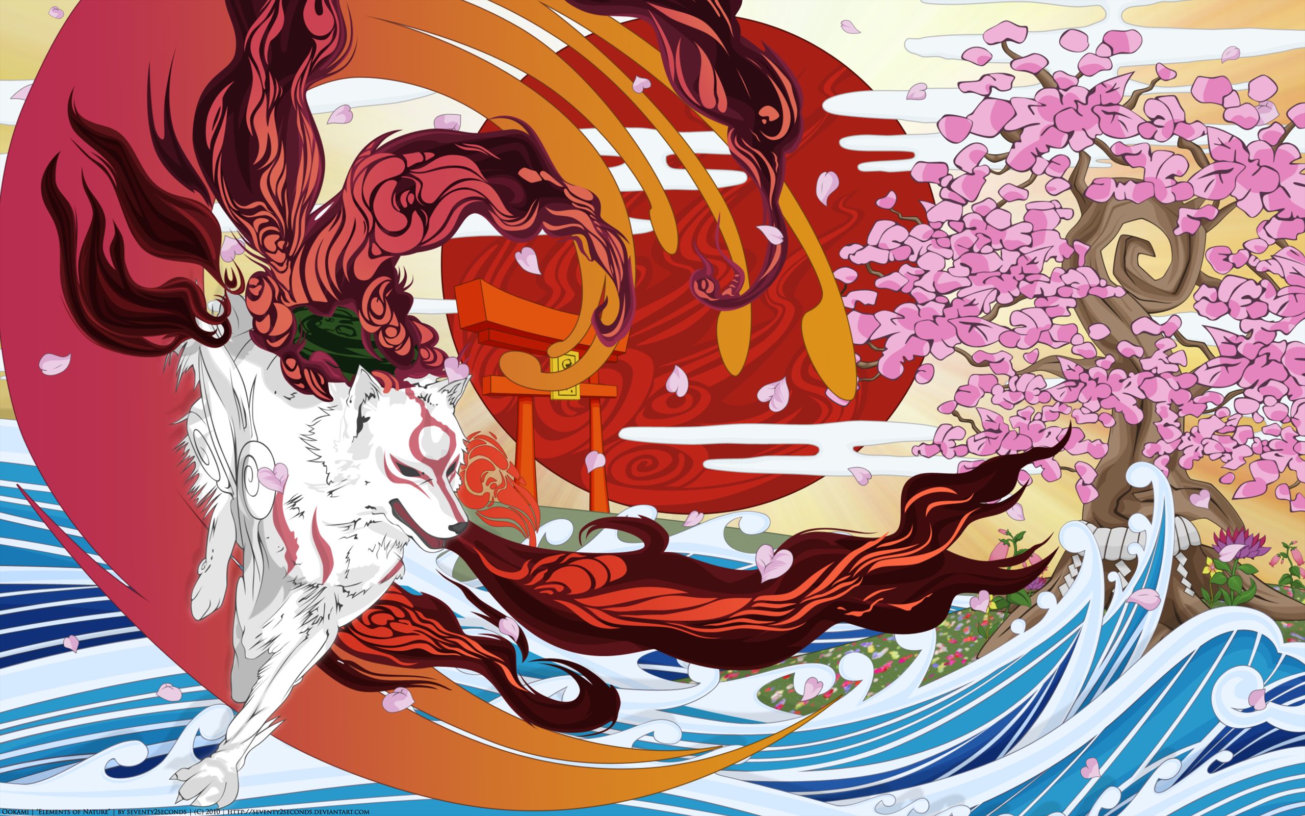 Laden Sie das Computerspiele, Ōkami-Bild kostenlos auf Ihren PC-Desktop herunter