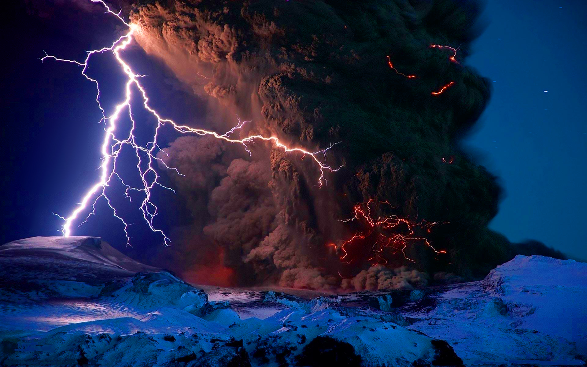 Laden Sie das Blitz, Vulkan, Fotografie-Bild kostenlos auf Ihren PC-Desktop herunter