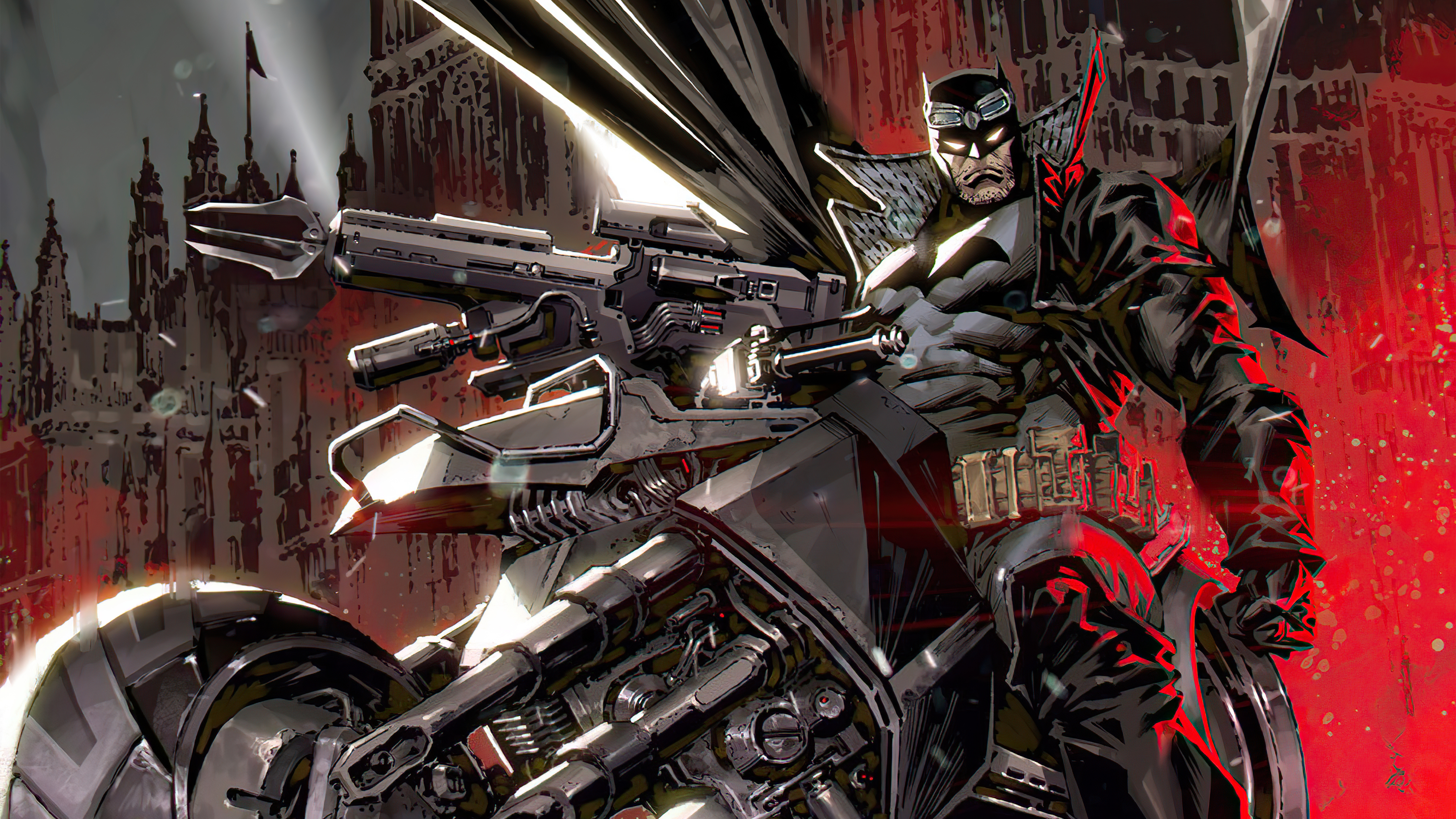 Download mobile wallpaper Batman, Motorcycle, Comics, Dc Comics for free.