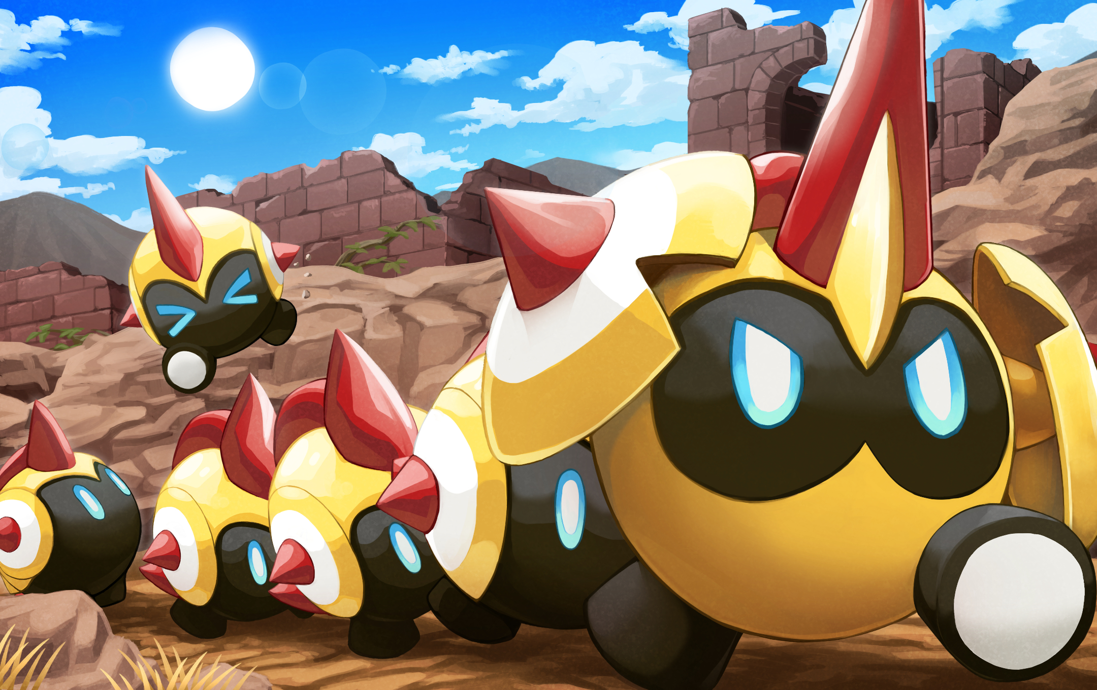 Download mobile wallpaper Anime, Pokémon, Pokémon: Sword And Shield, Falinks (Pokémon) for free.