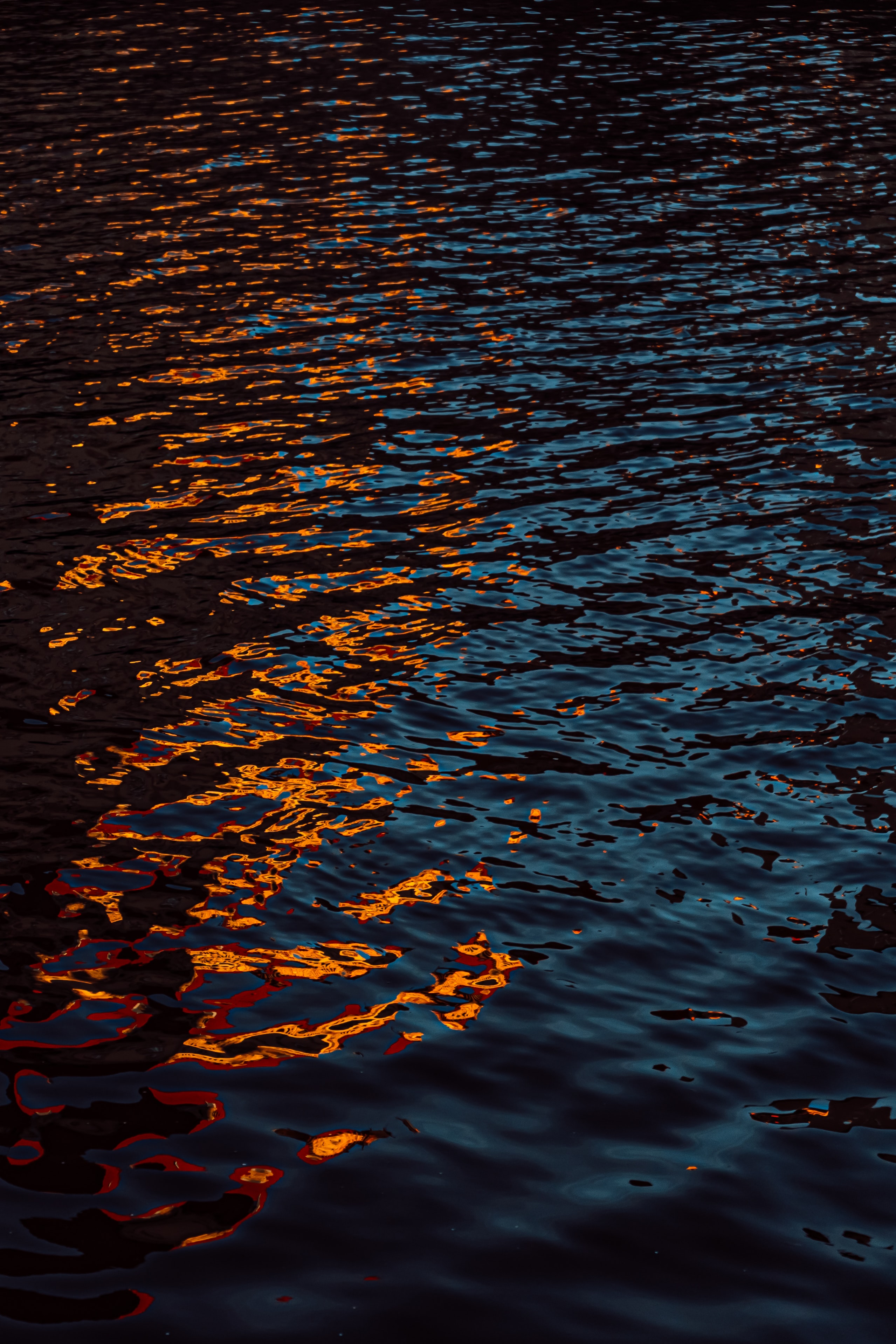 water surface, nature, water, glare, ripples, ripple