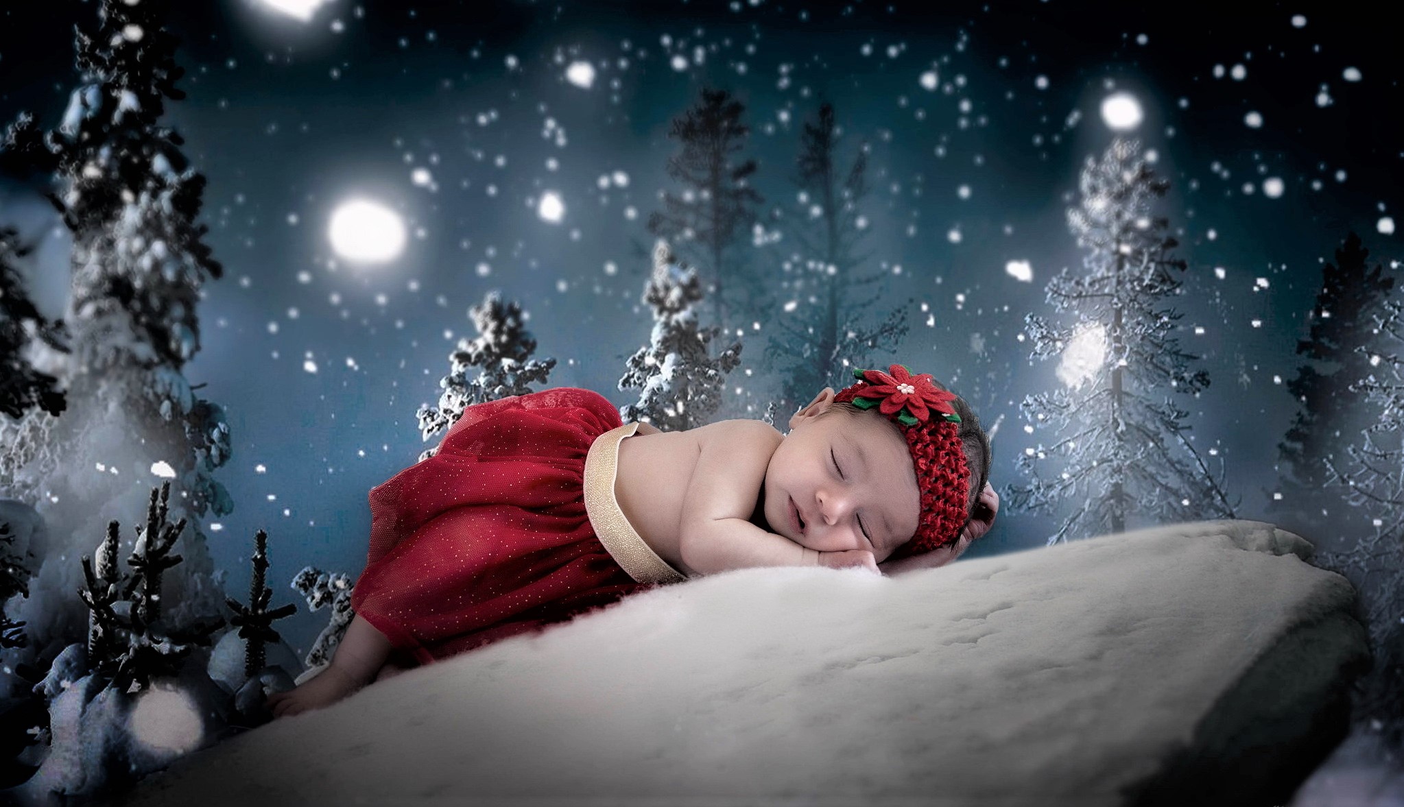 Free download wallpaper Christmas, Cute, Photography, Baby on your PC desktop