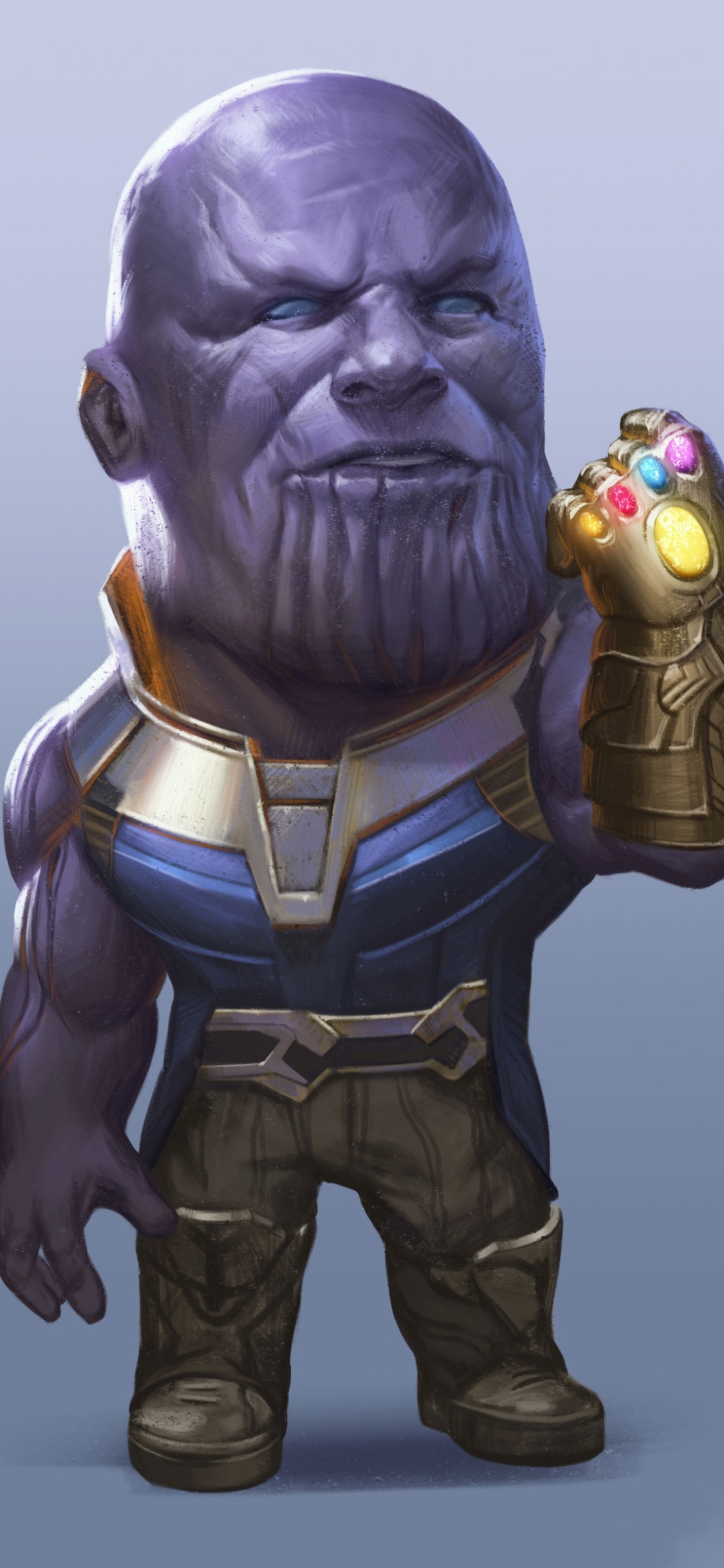 Download mobile wallpaper Movie, Chibi, The Avengers, Thanos, Avengers: Infinity War for free.