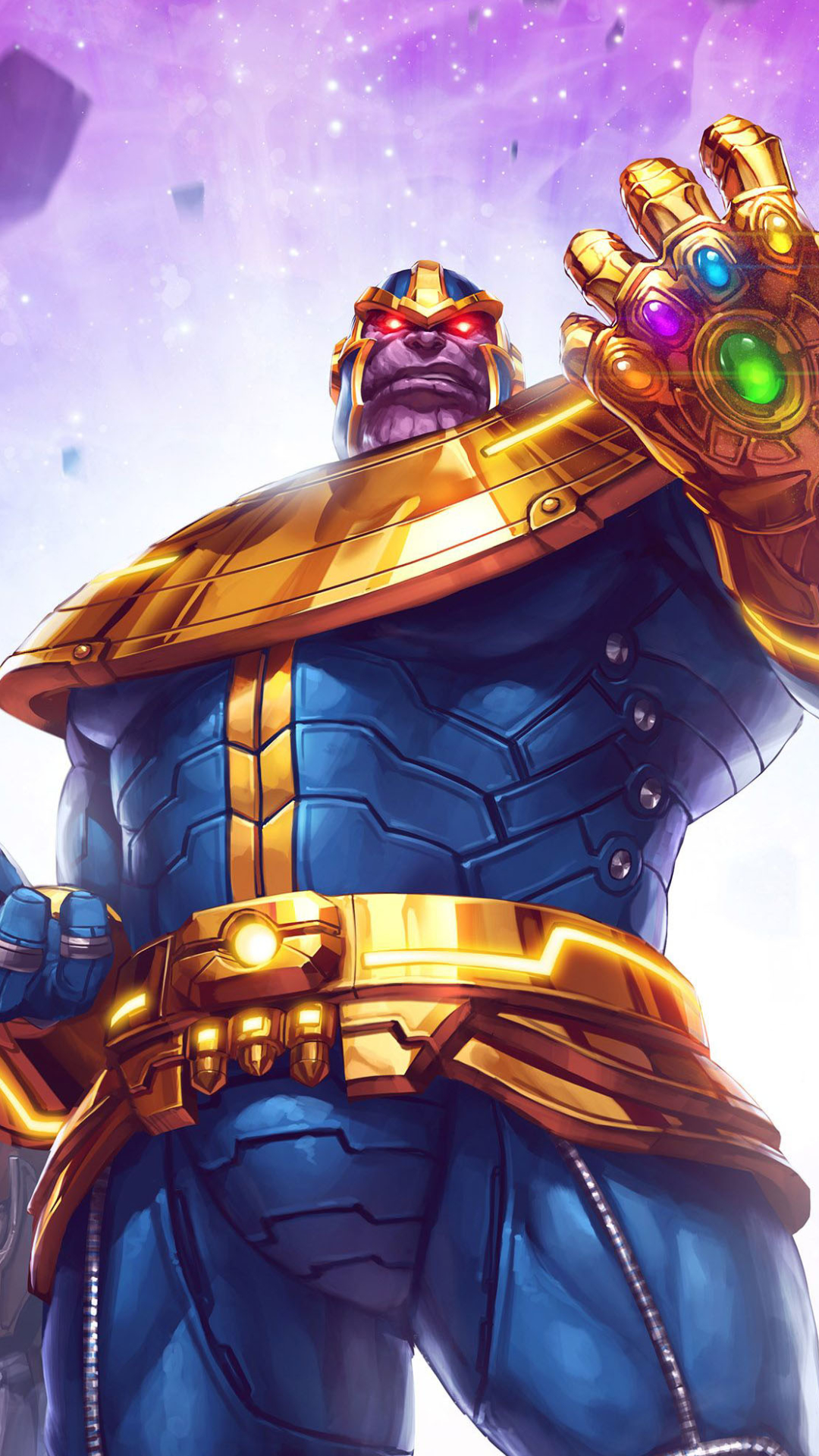Download mobile wallpaper Alien, Armor, Video Game, Thanos, Infinity Gauntlet, Marvel: Future Fight for free.