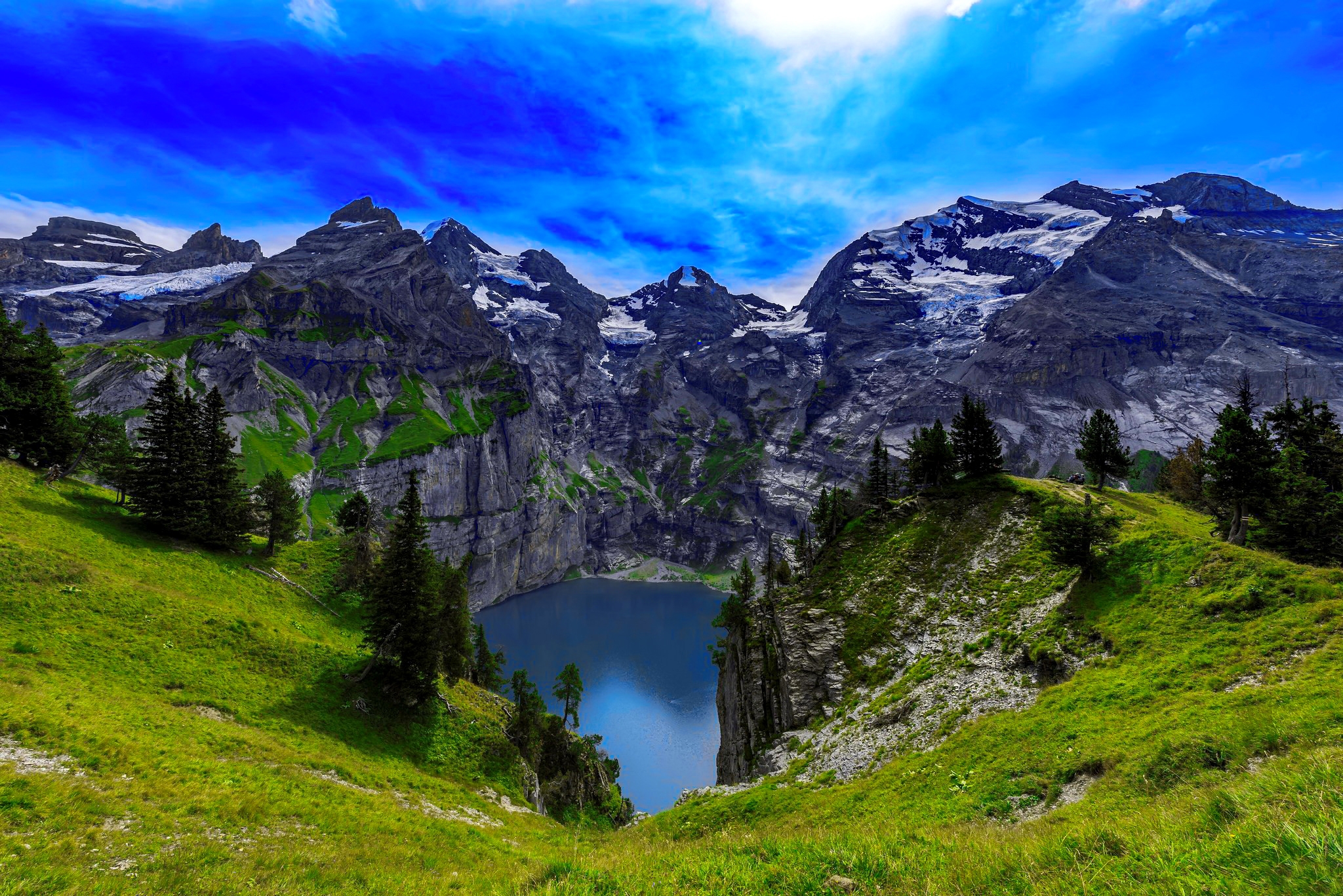 Free download wallpaper Lakes, Mountain, Lake, Forest, Tree, Earth on your PC desktop