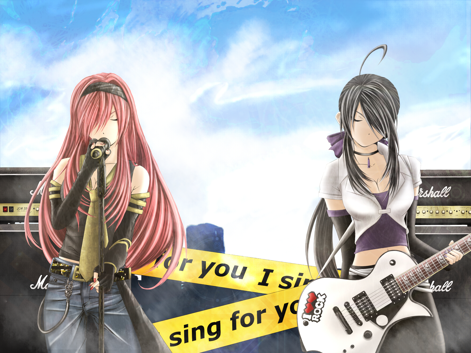 Download mobile wallpaper Anime, Vocaloid, Luka Megurine, Haku Yowane (Vocaloid) for free.