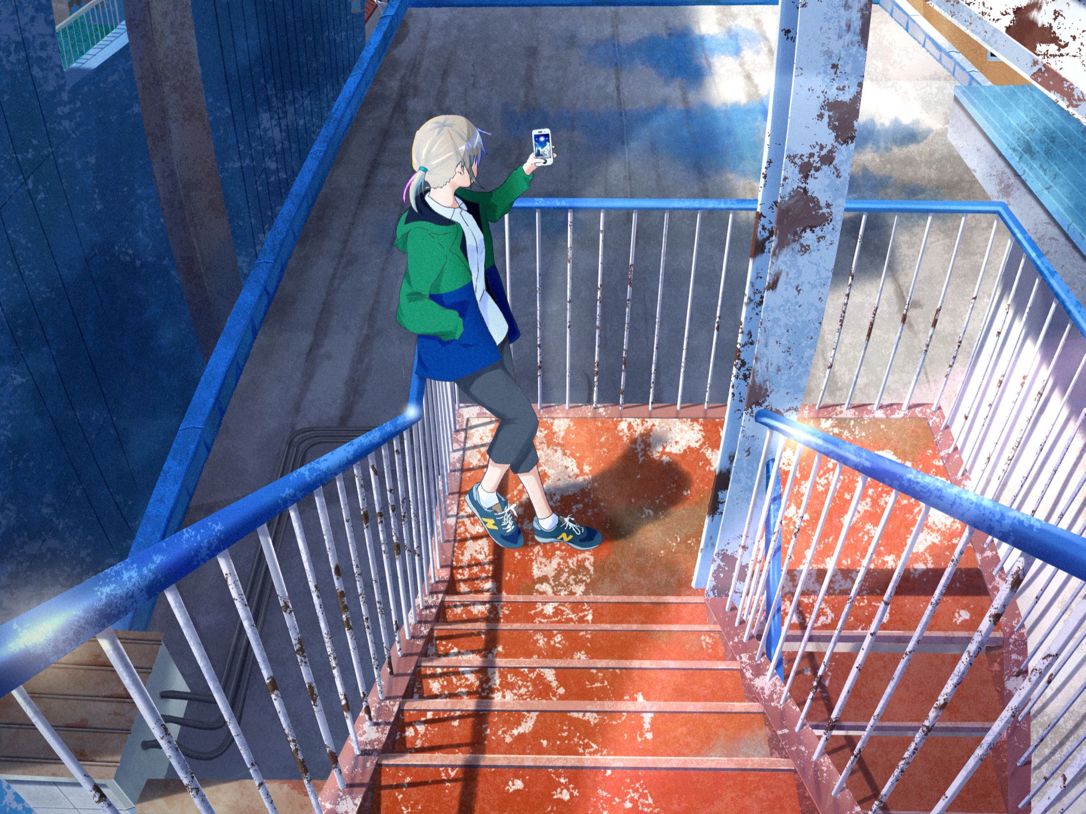 Baixe gratuitamente a imagem Anime, Escadas, Original na área de trabalho do seu PC