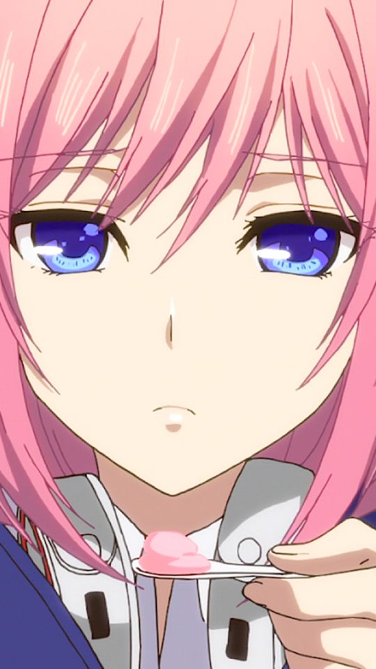 anime, citrus, pink hair, face, citrus (anime), blue eyes, matsuri mizusawa