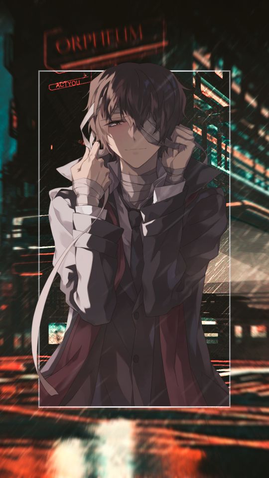 Handy-Wallpaper Animes, Osamu Dazai, Bungou Stray Dogs kostenlos herunterladen.