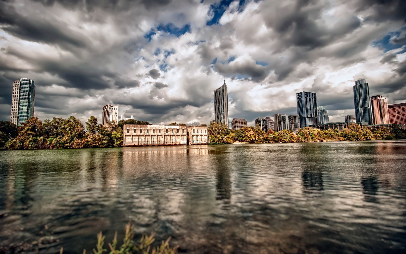 android hdr, cities, sky, city, lake