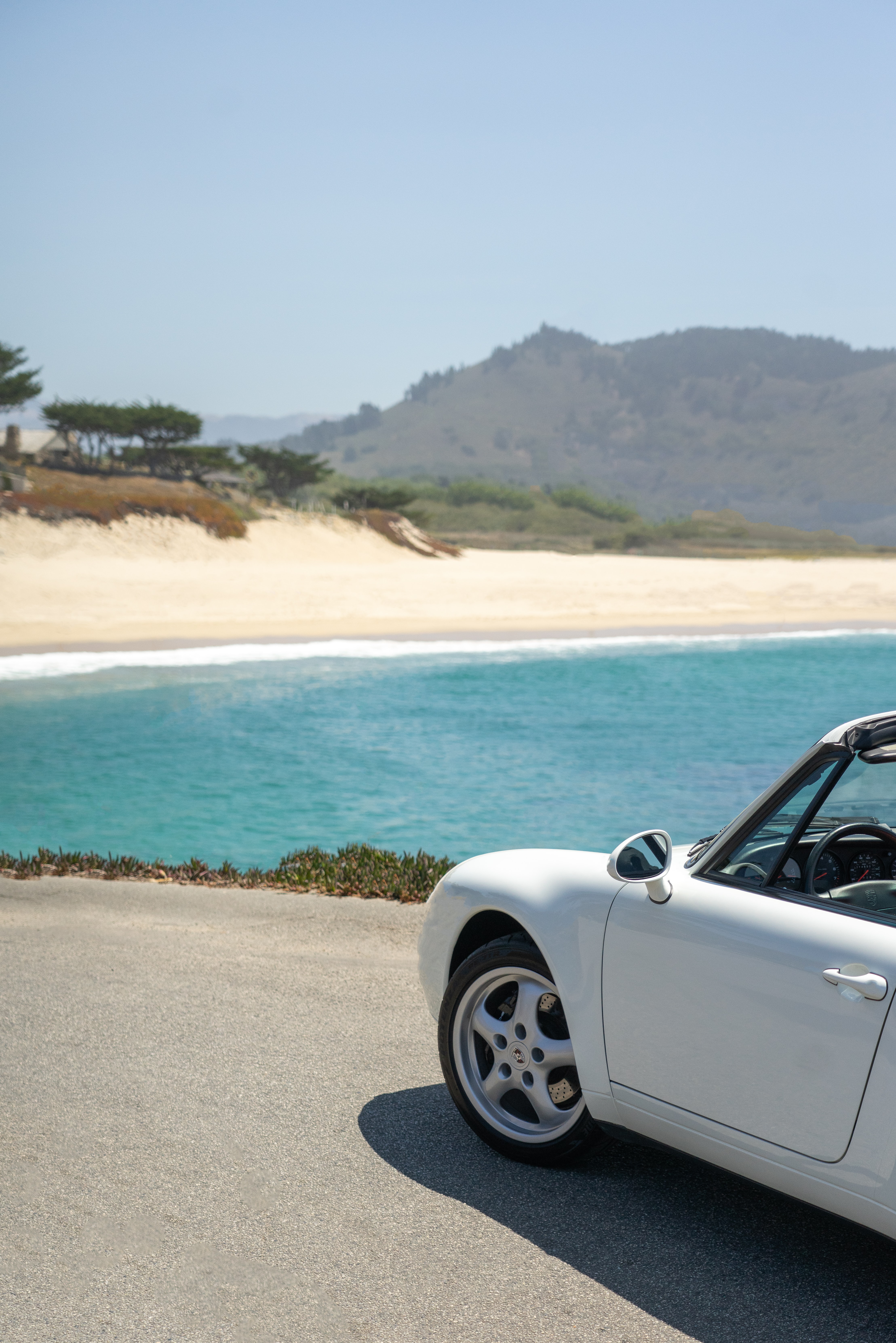 Download mobile wallpaper Cabriolet, Road, Coast, Car, Sports, Cars, Sports Car for free.