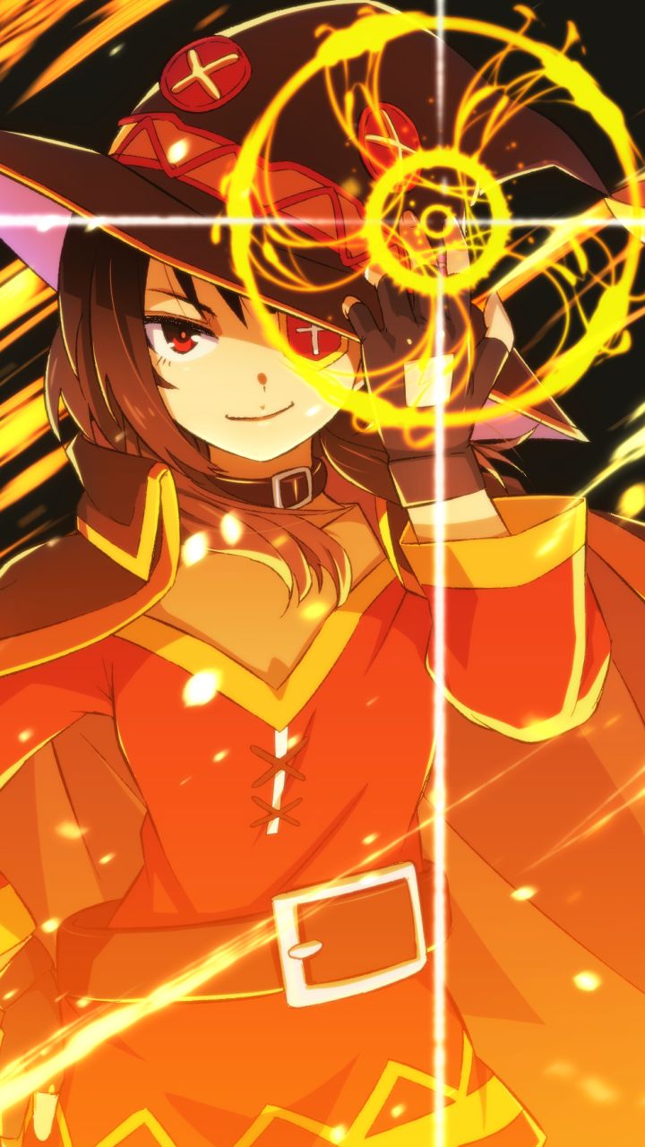 Handy-Wallpaper Animes, Konosuba: God's Blessing On This Wonderful World!, Megumin (Konosuba), Konosuba kostenlos herunterladen.