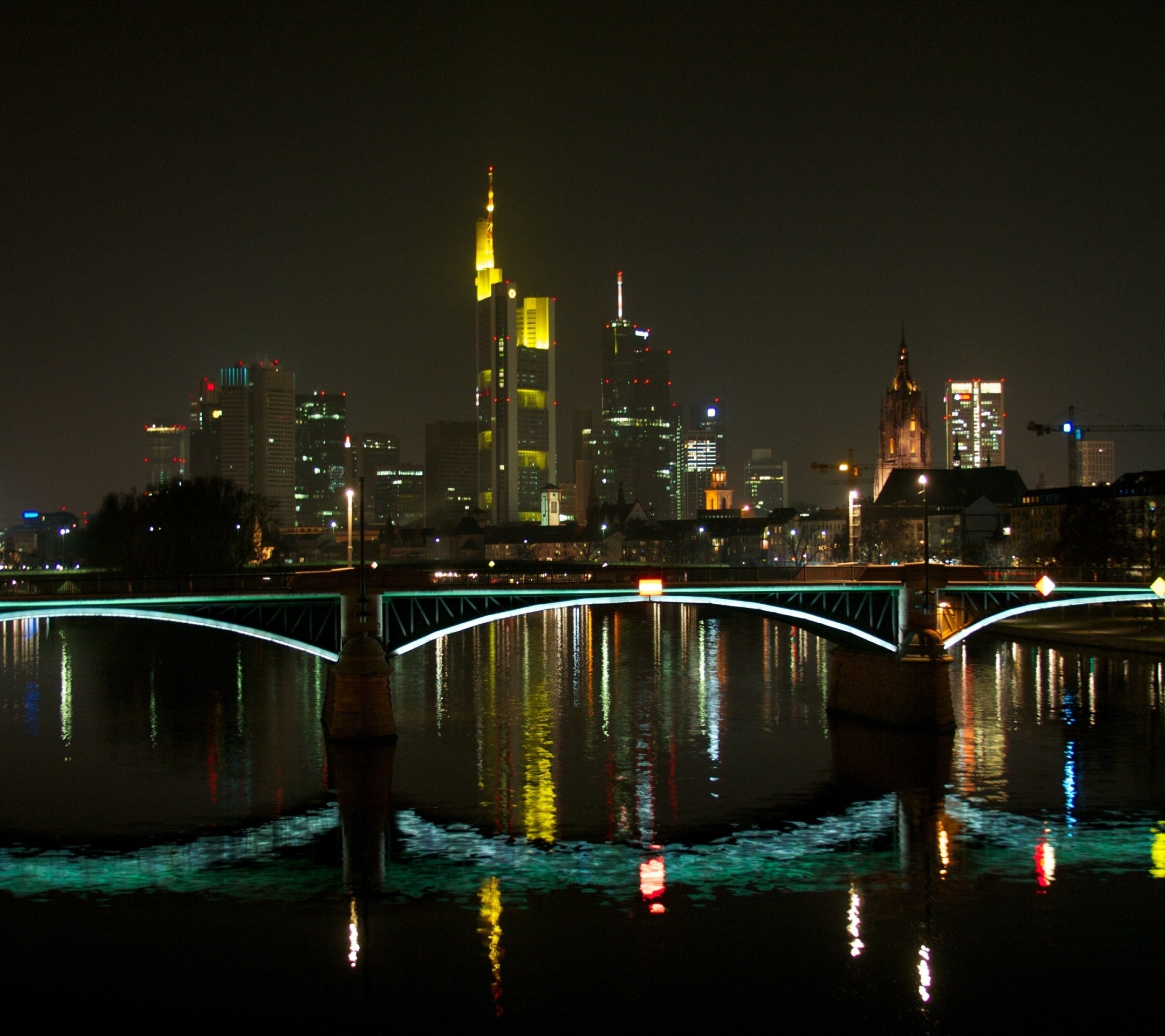 Free download wallpaper Cities, Frankfurt, Man Made on your PC desktop