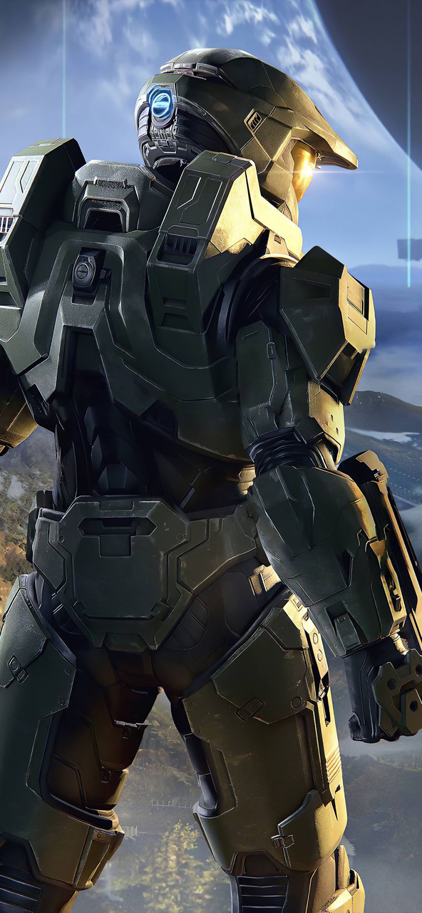 Descarga gratuita de fondo de pantalla para móvil de Aureola, Videojuego, Jefe Principal, Halo Infinite.